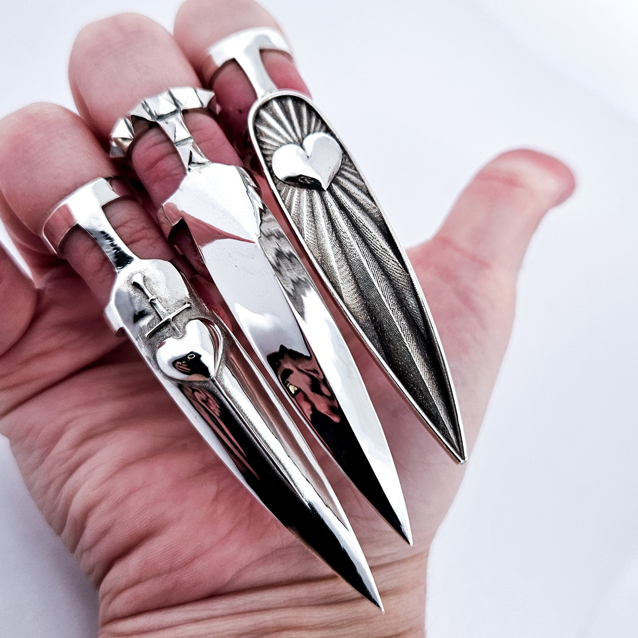 Studded Pyramid Oversized Claw