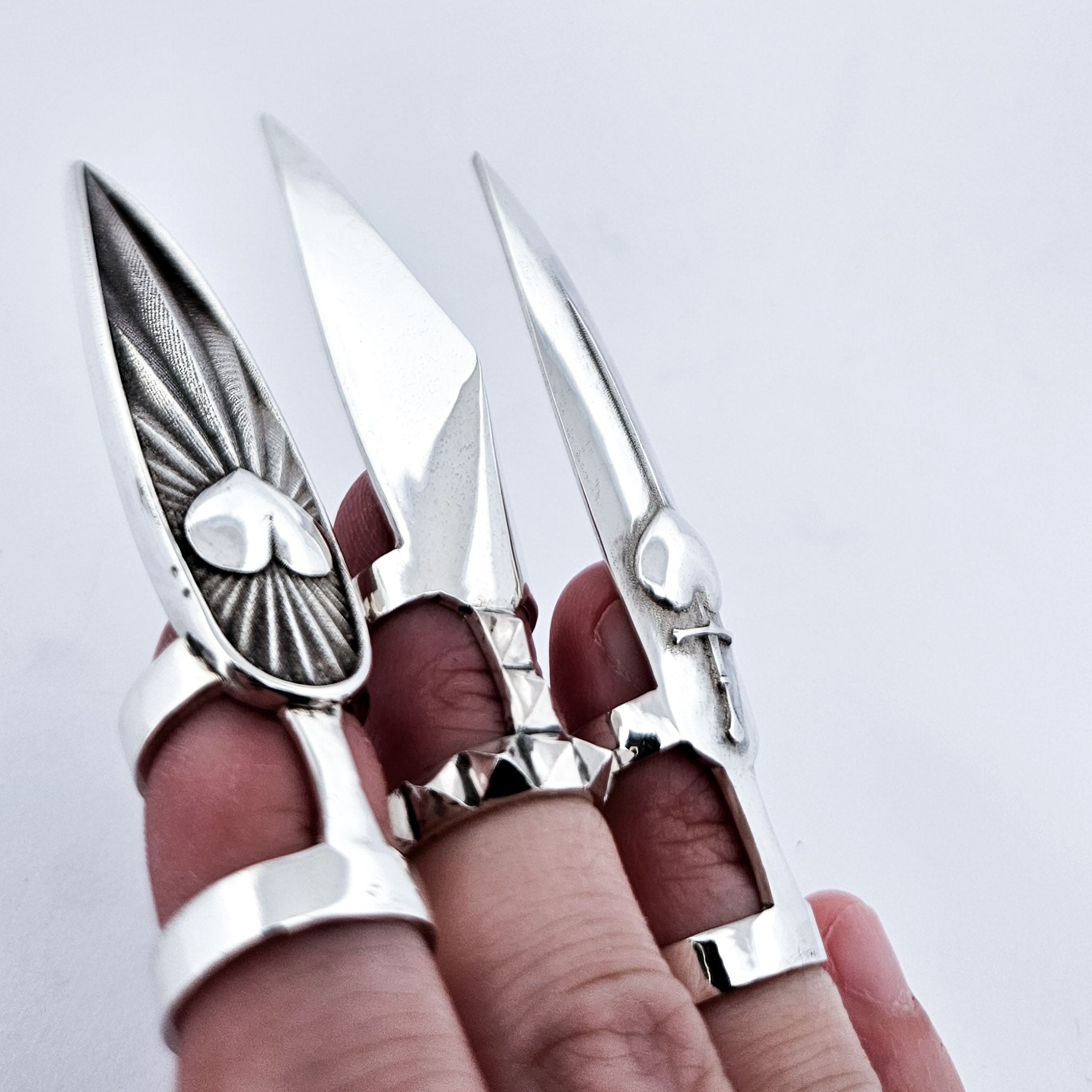 Studded Pyramid Oversized Claw
