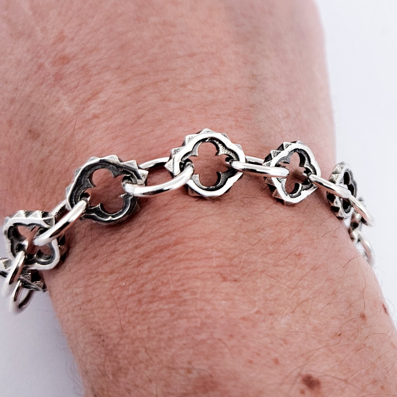 Delicate Quatre foils Bracelet Sterling Silver