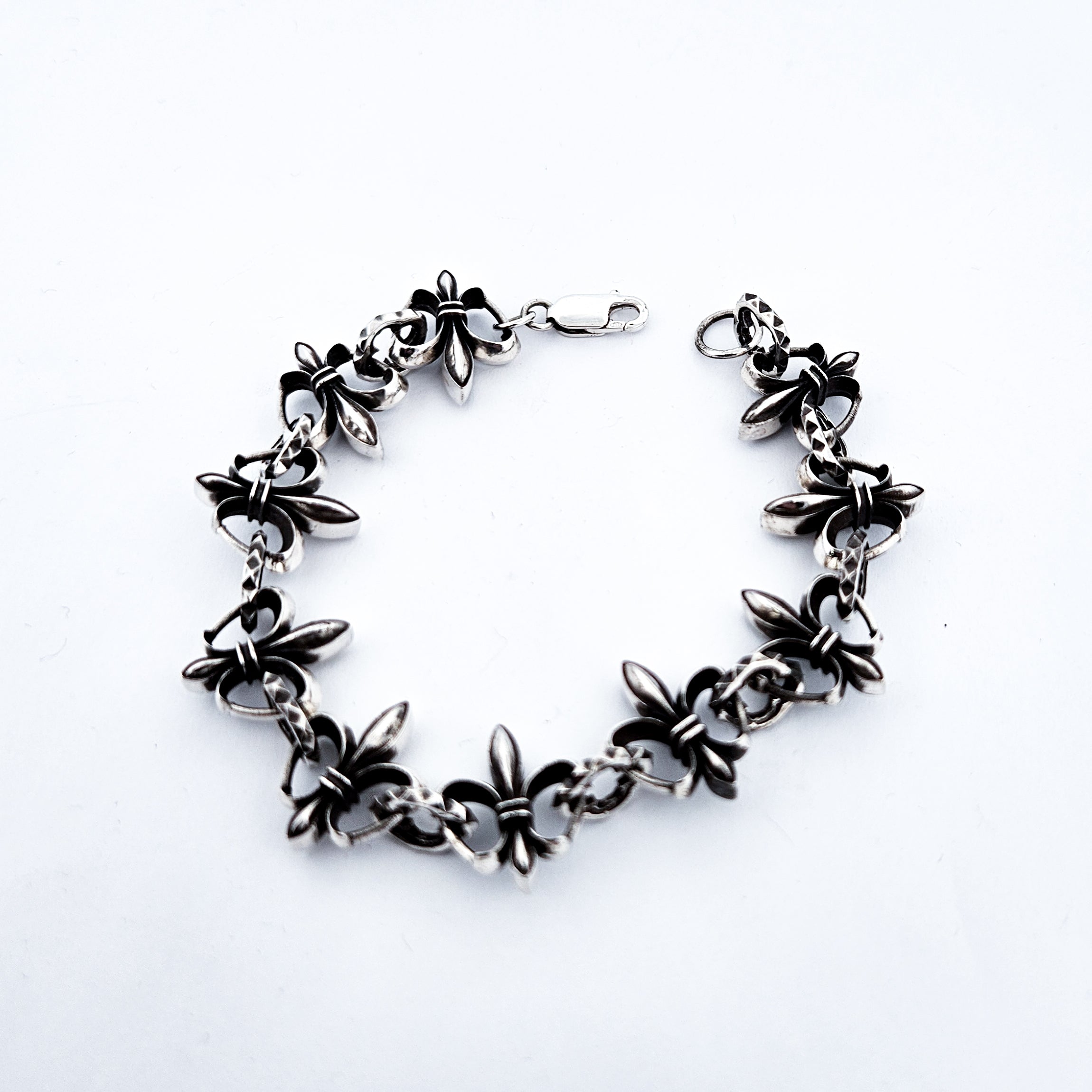 Heavy Rocker Fleur de Lys Bracelet