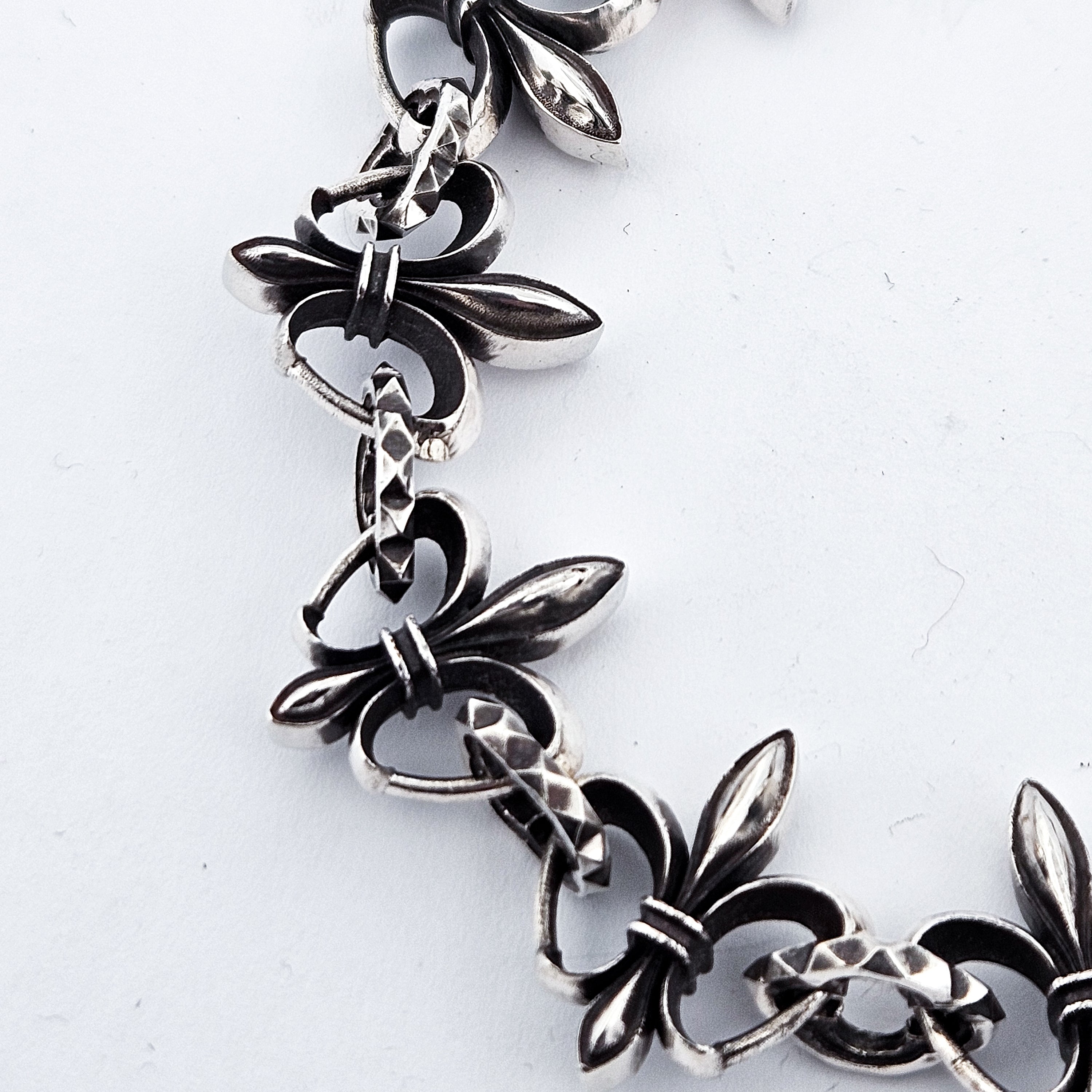 Heavy Rocker Fleur de Lys Bracelet