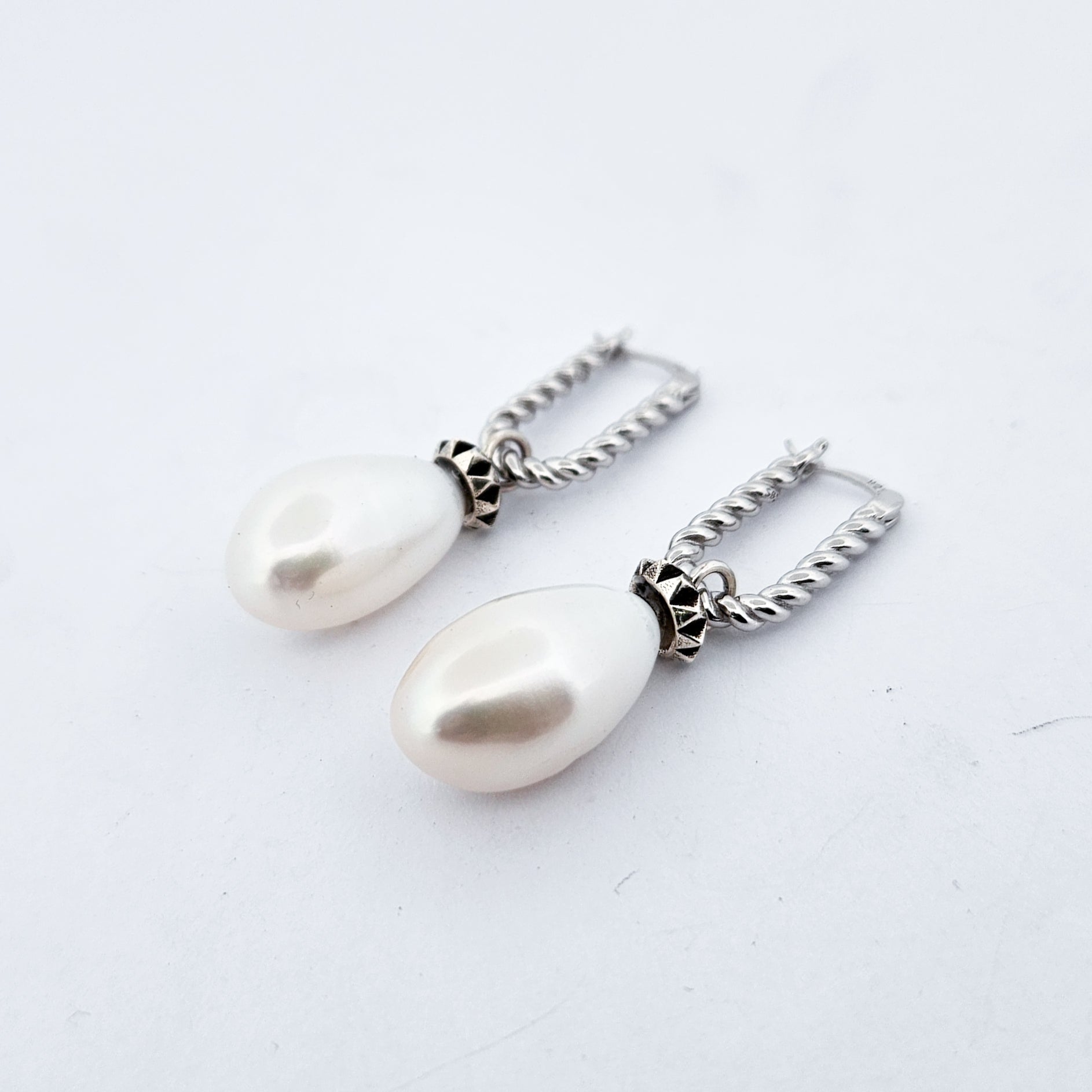 Fresh Water Pearl Studded Dangle Earrings
