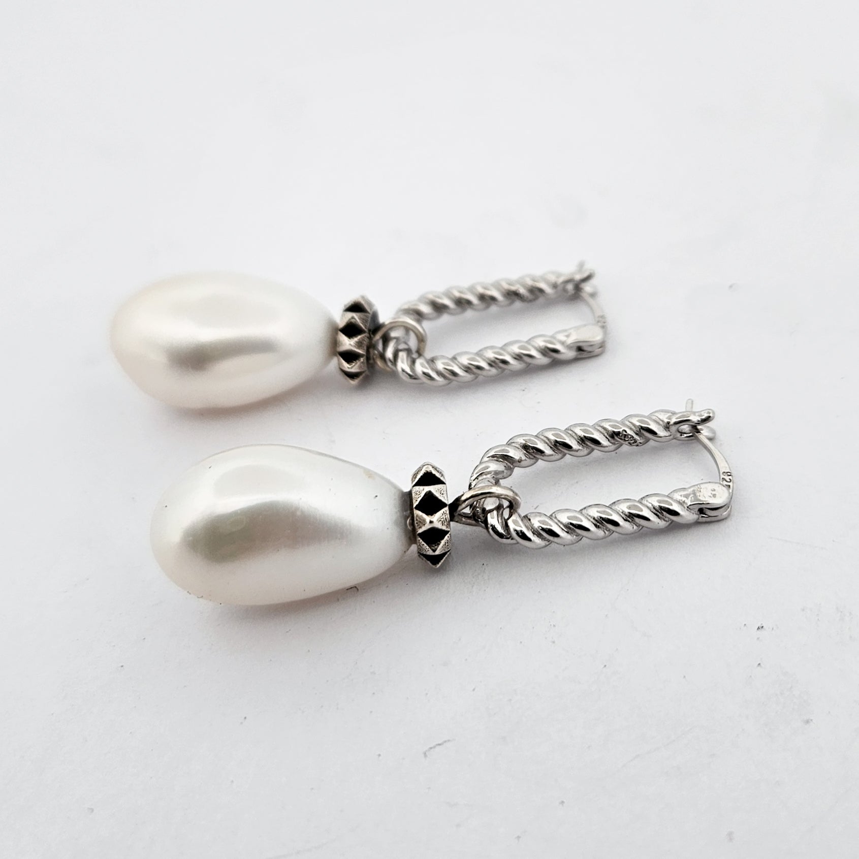 Fresh Water Pearl Studded Dangle Earrings