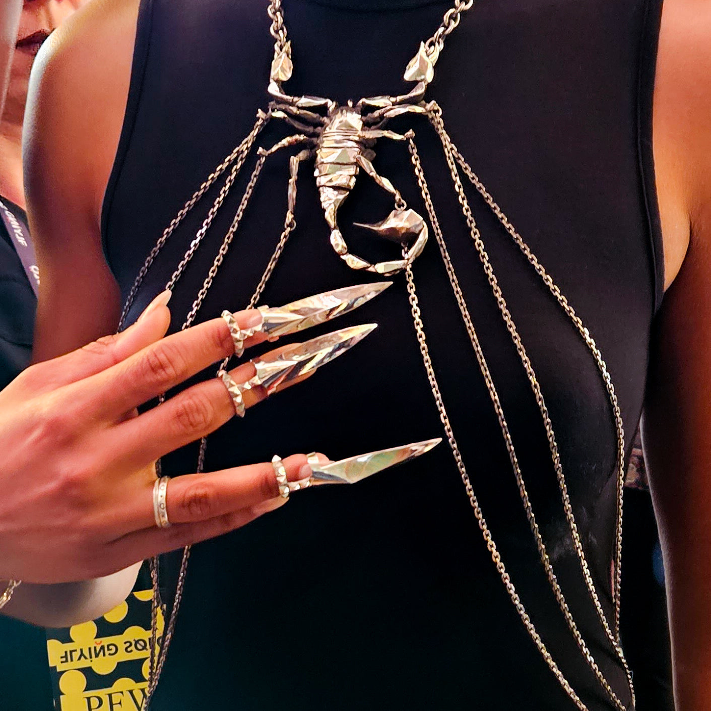 Studded Pyramid Oversized Claw