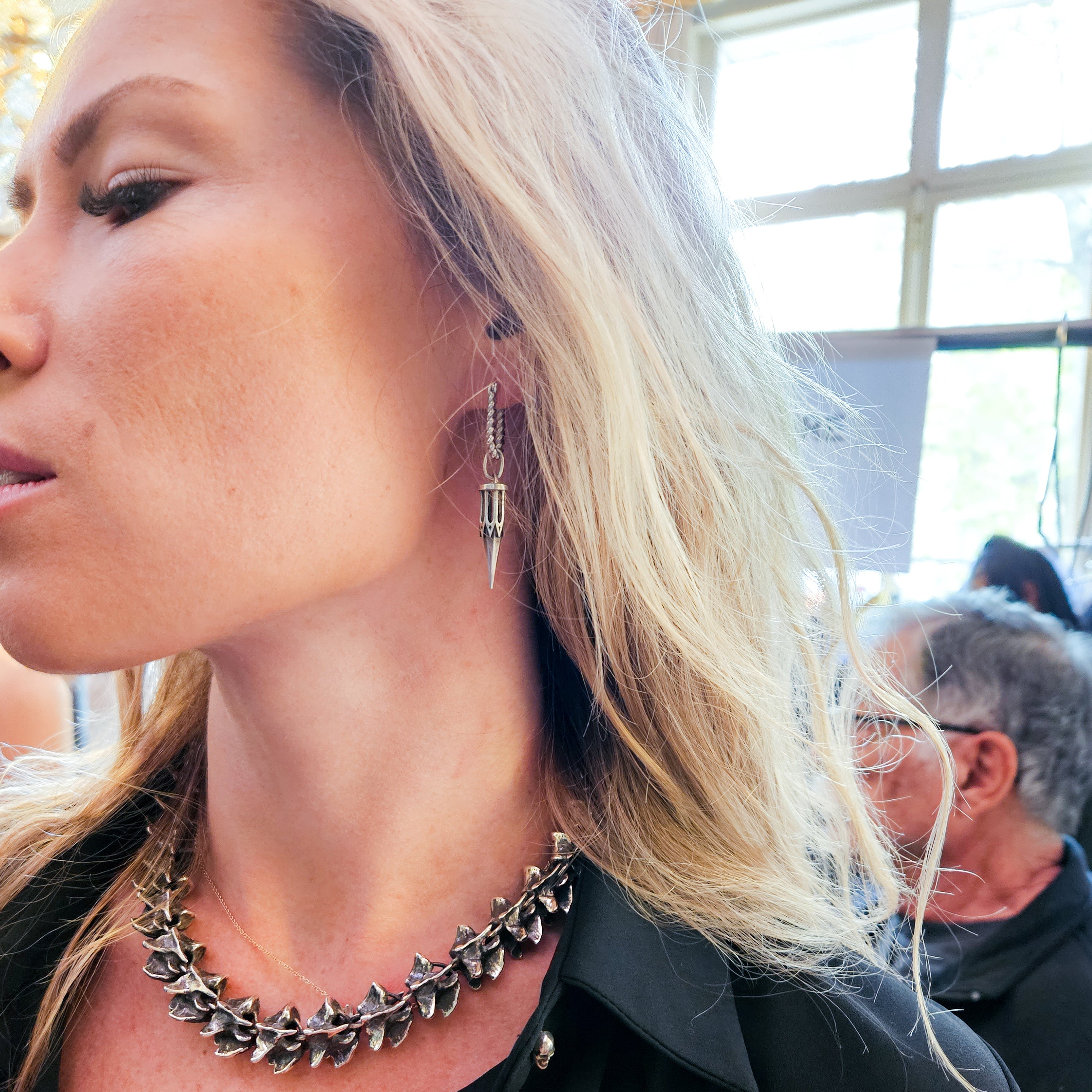 Tiny Church Tower Dangling Earrings