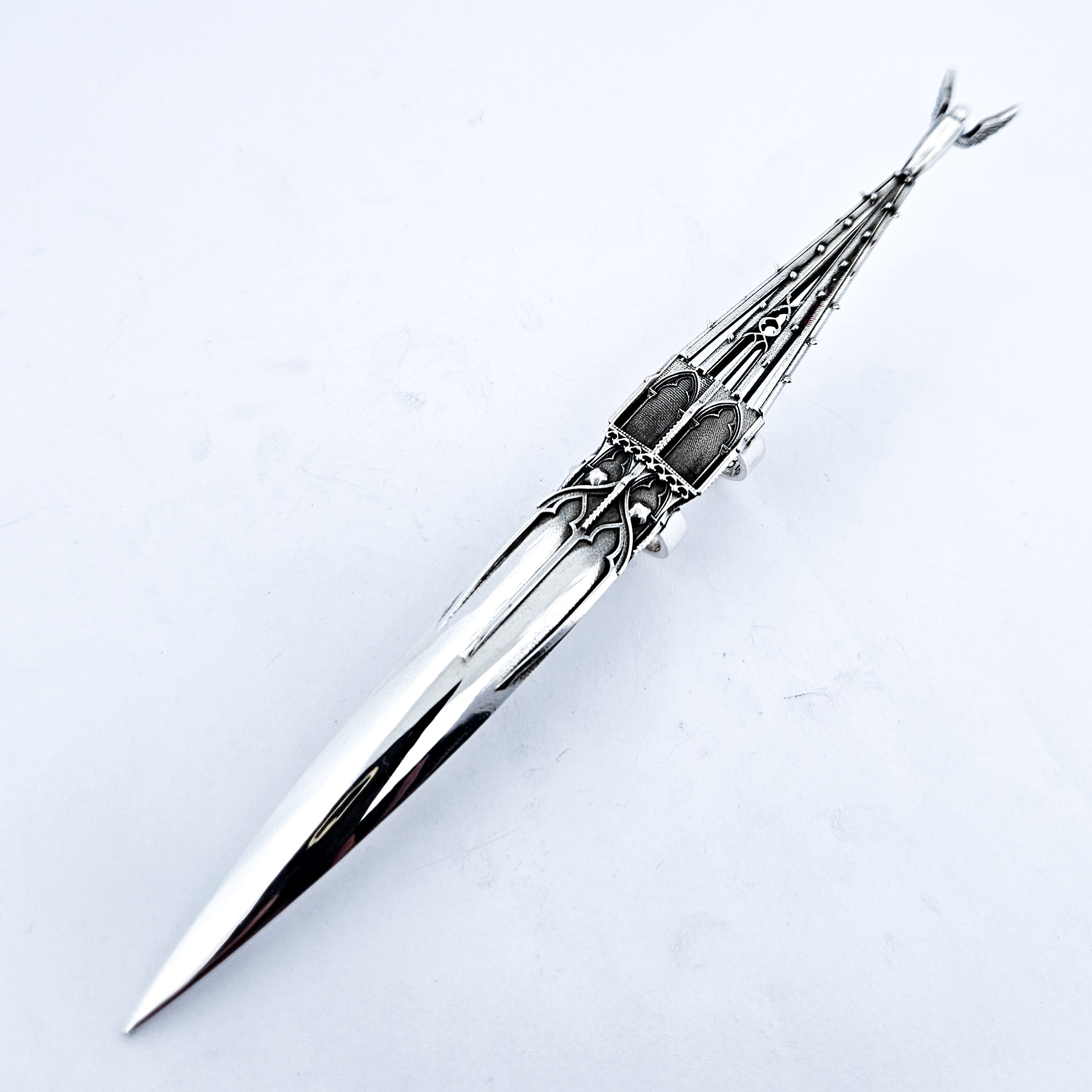 Oversized Gothic Church Claw with Detailed Angel