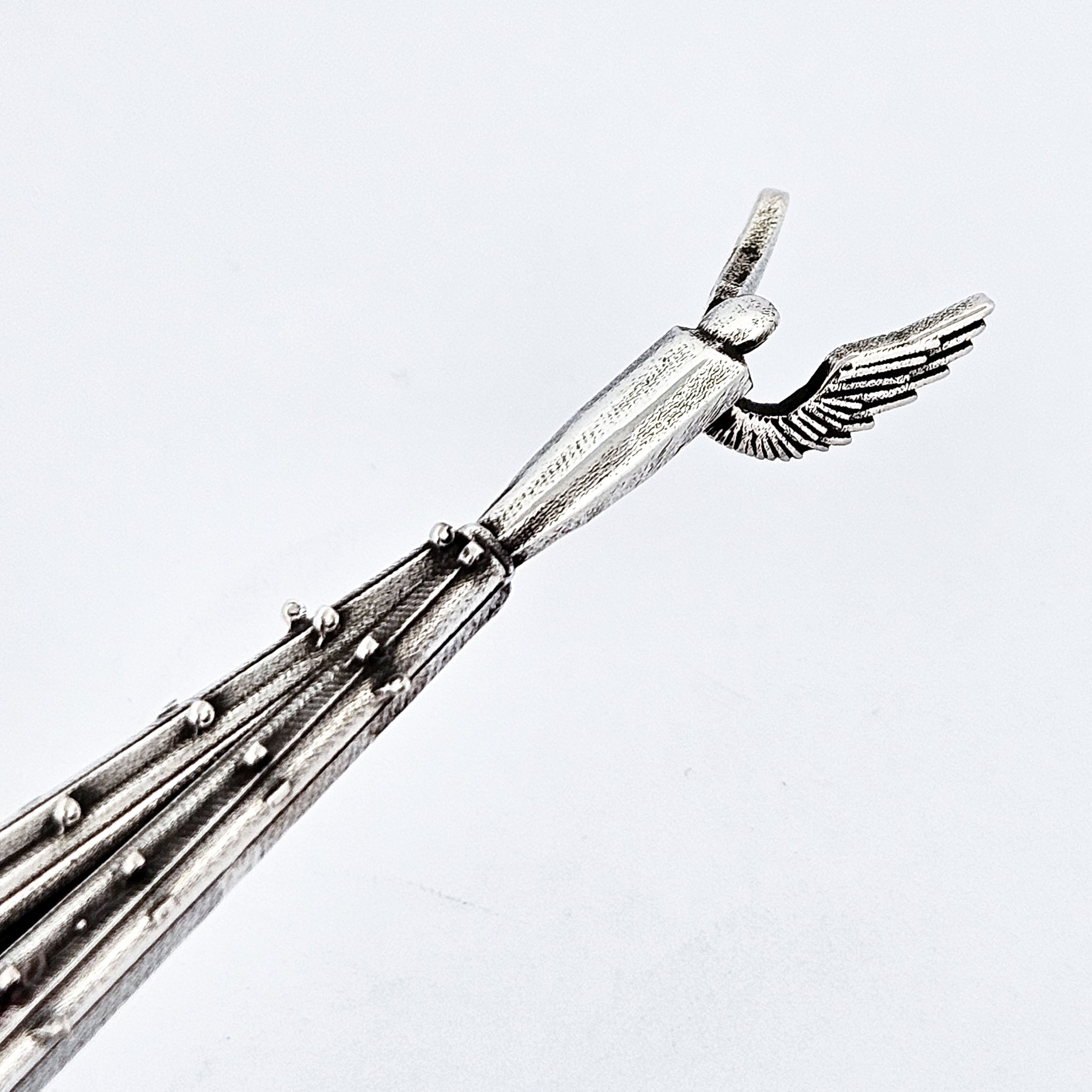 Oversized Gothic Church Claw with Detailed Angel
