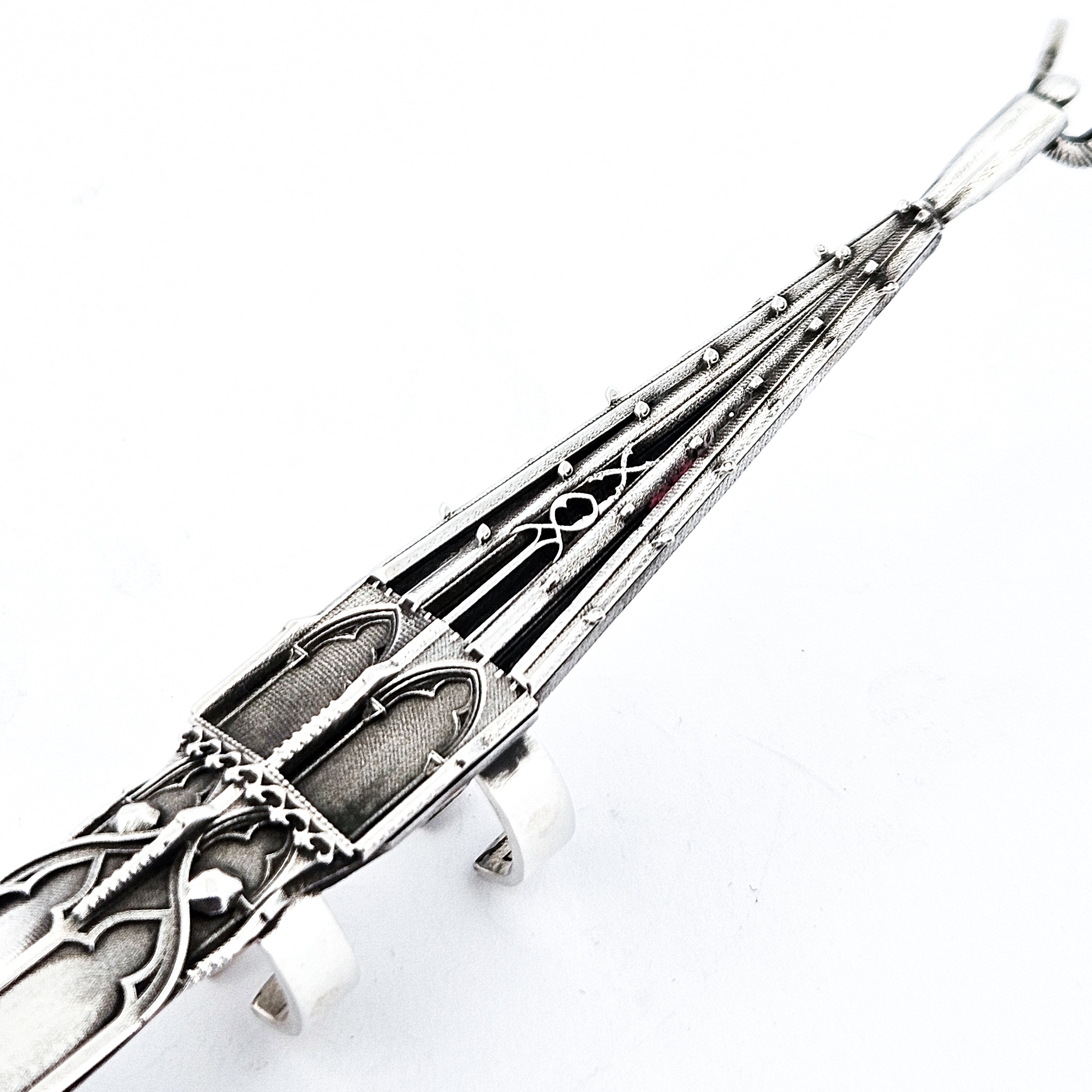 Oversized Gothic Church Claw with Detailed Angel