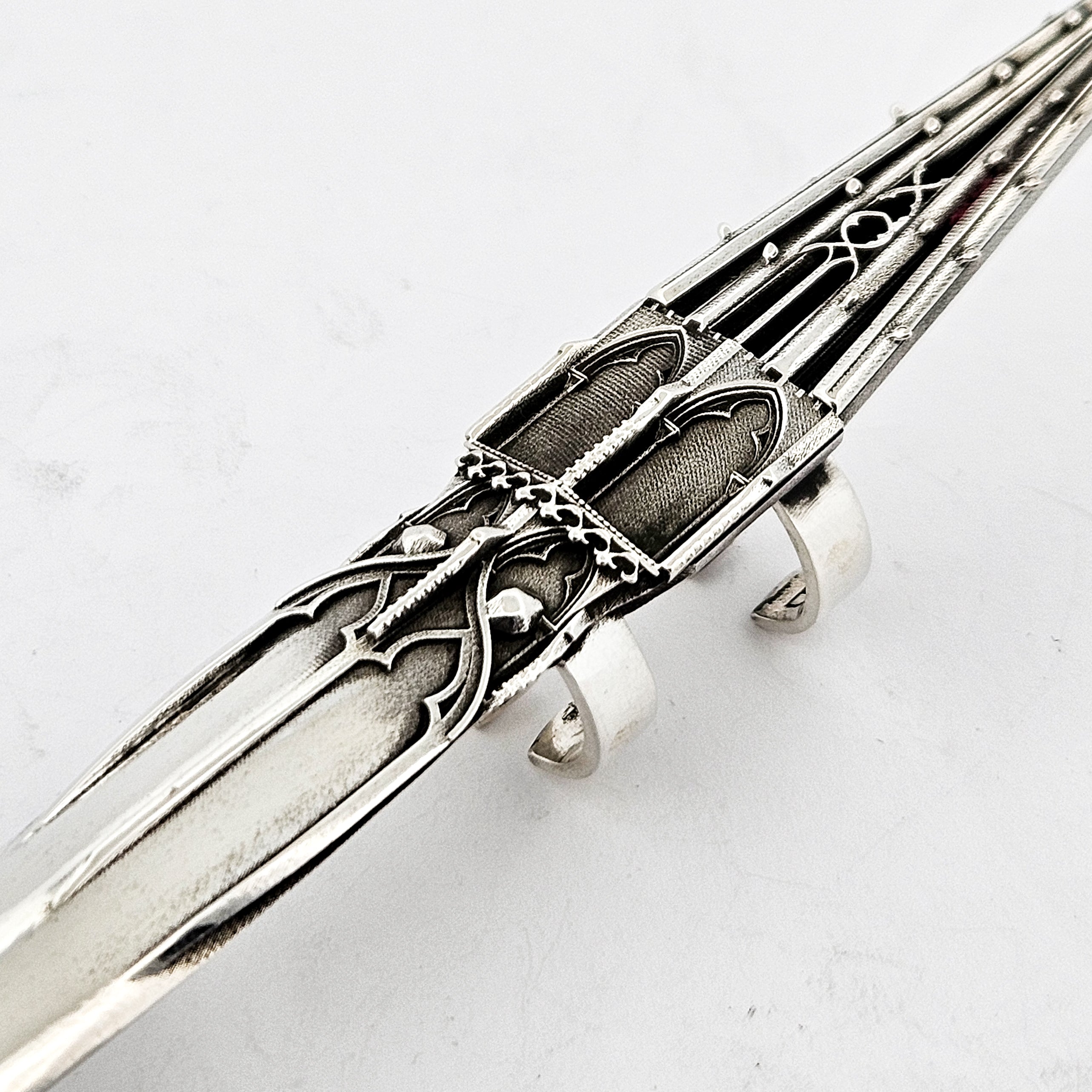 Oversized Gothic Church Claw with Detailed Angel