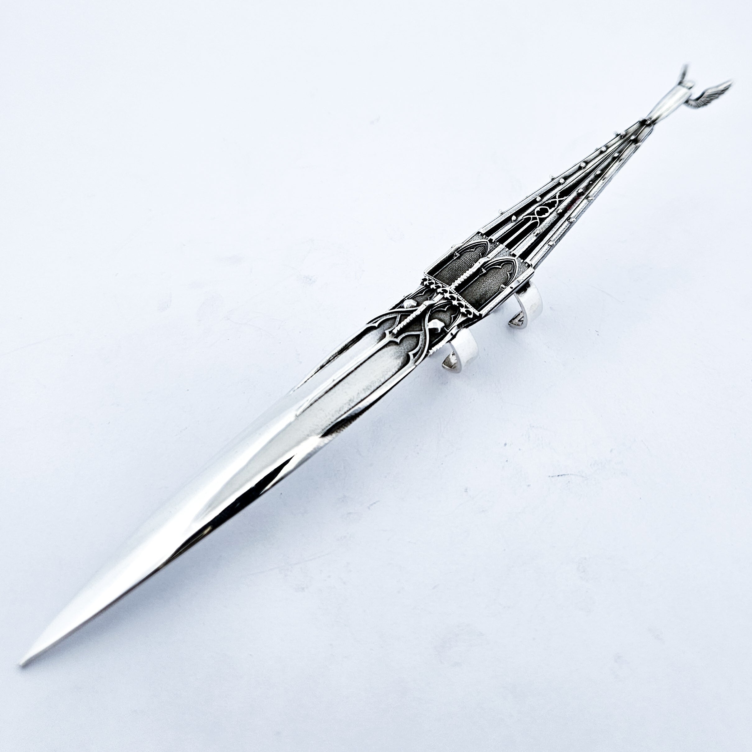 Oversized Gothic Church Claw with Detailed Angel