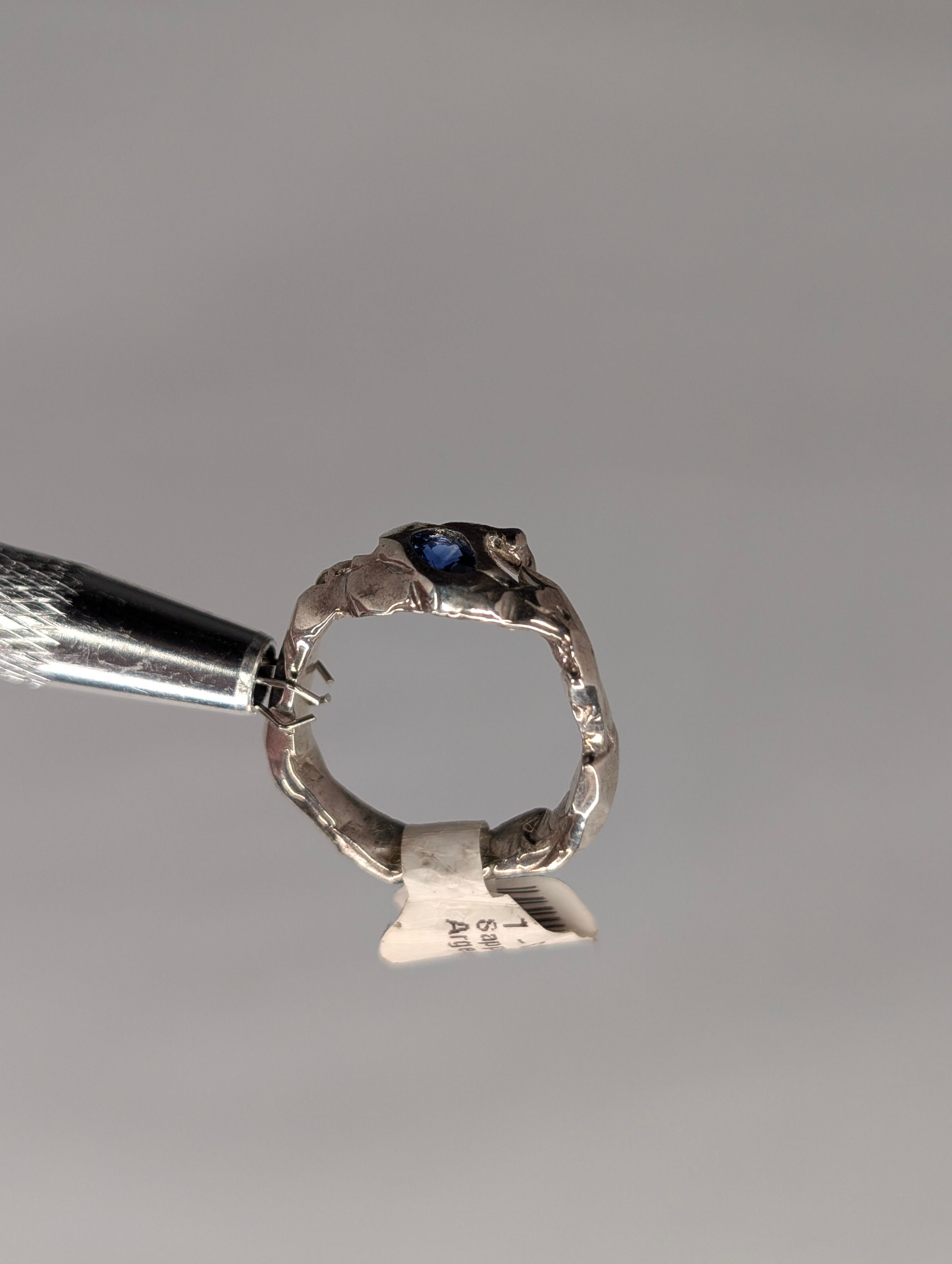 1 - Bague Sapphire gr 7 - Argent Sterling