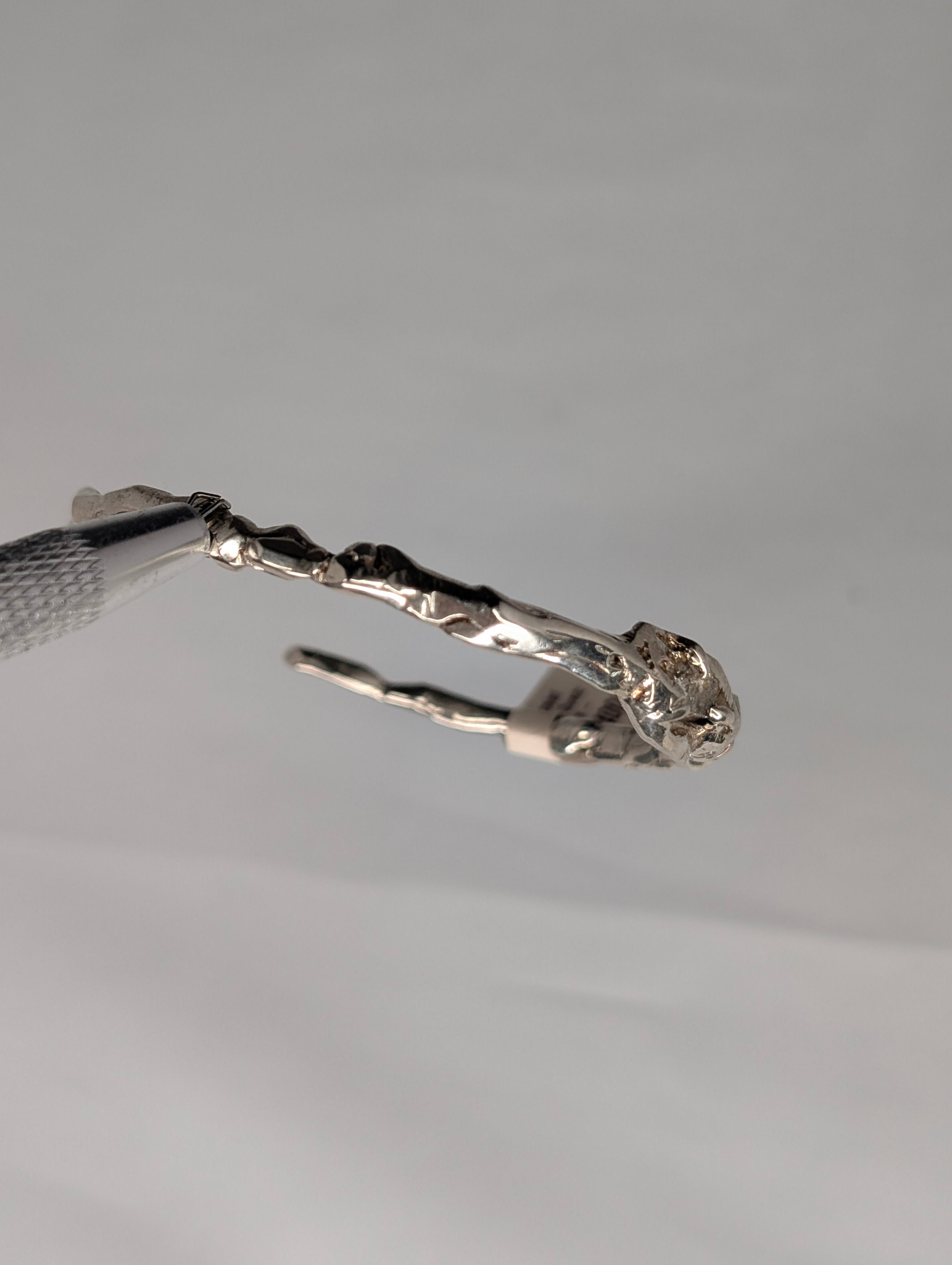 16 - Bracelet Petroleum Quartz UV Reactive - Argent Sterling