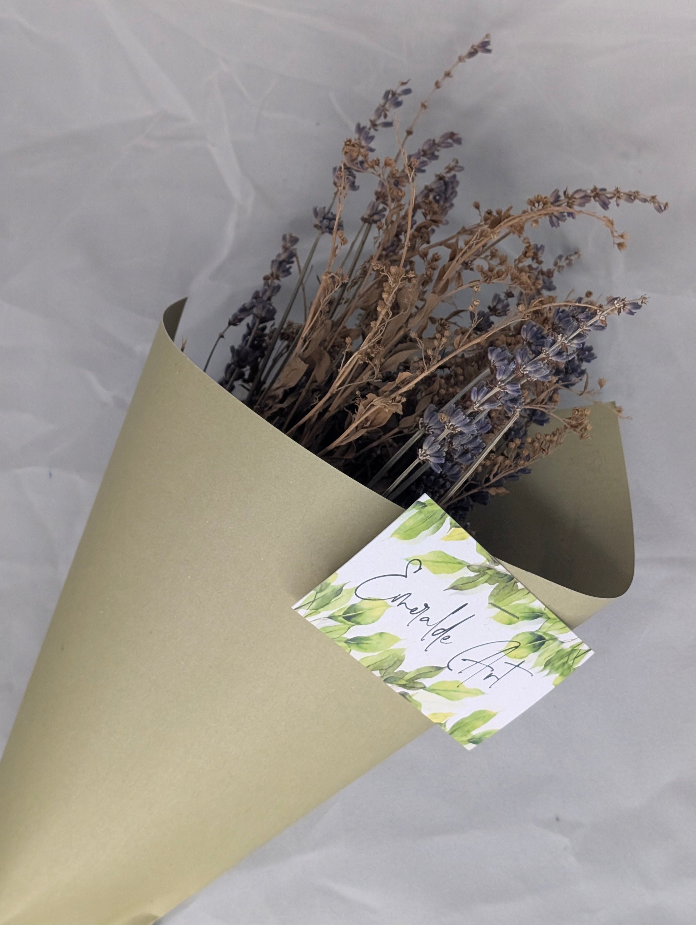 Bouquet lavande verge dor