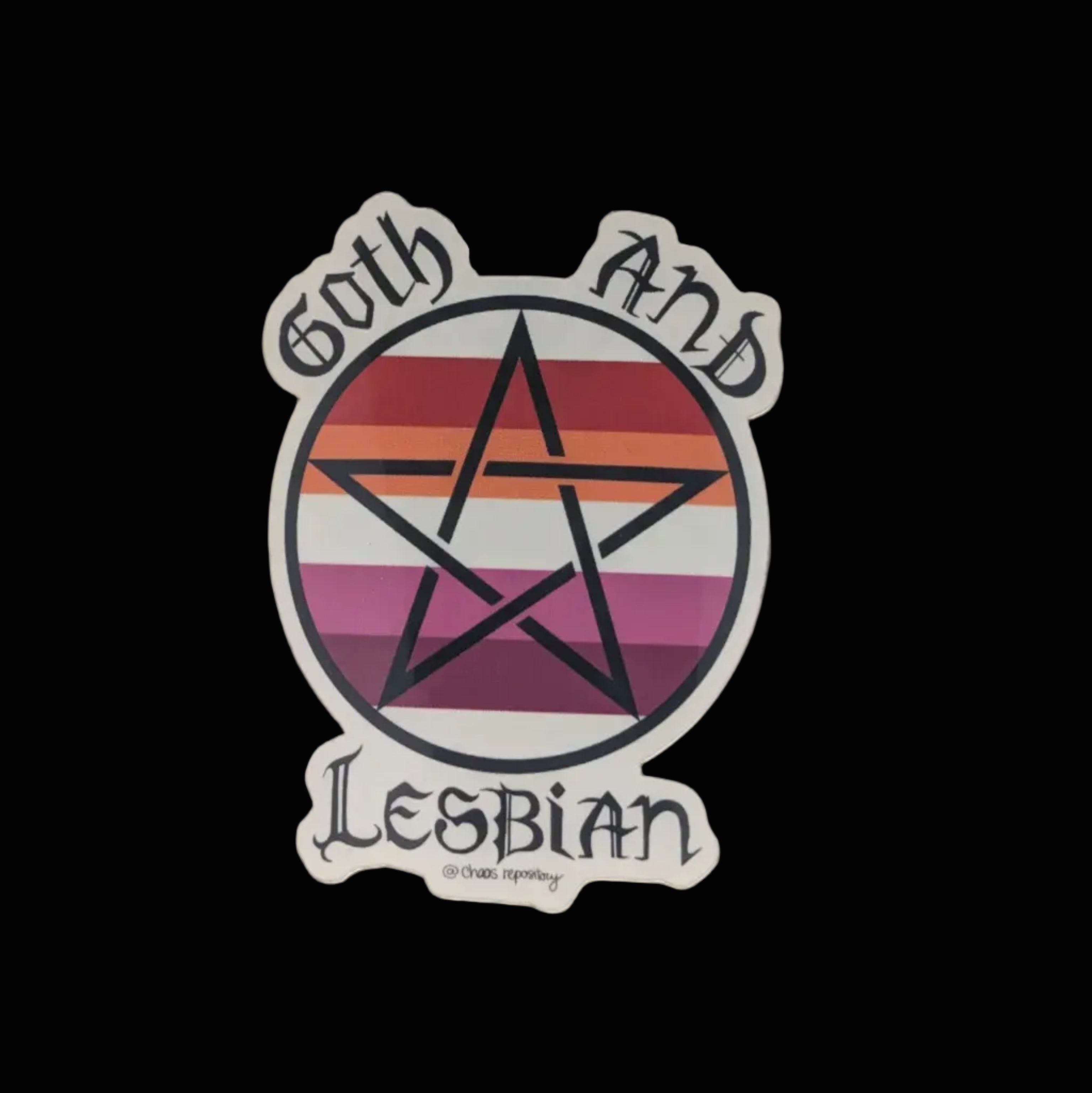 Auto collant - Goth and lesbian - Sticker
