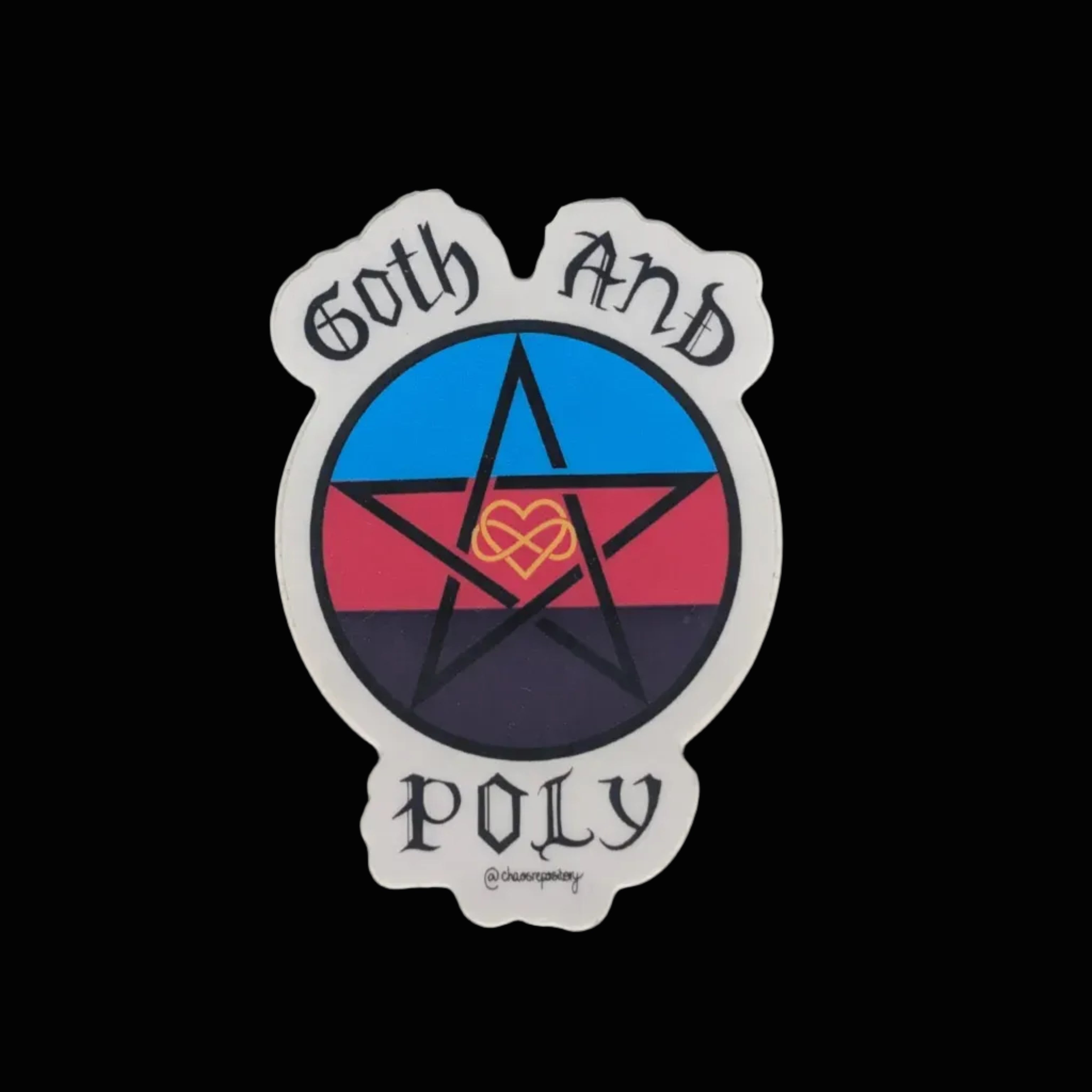 Auto collant - Goth and poly - Sticker