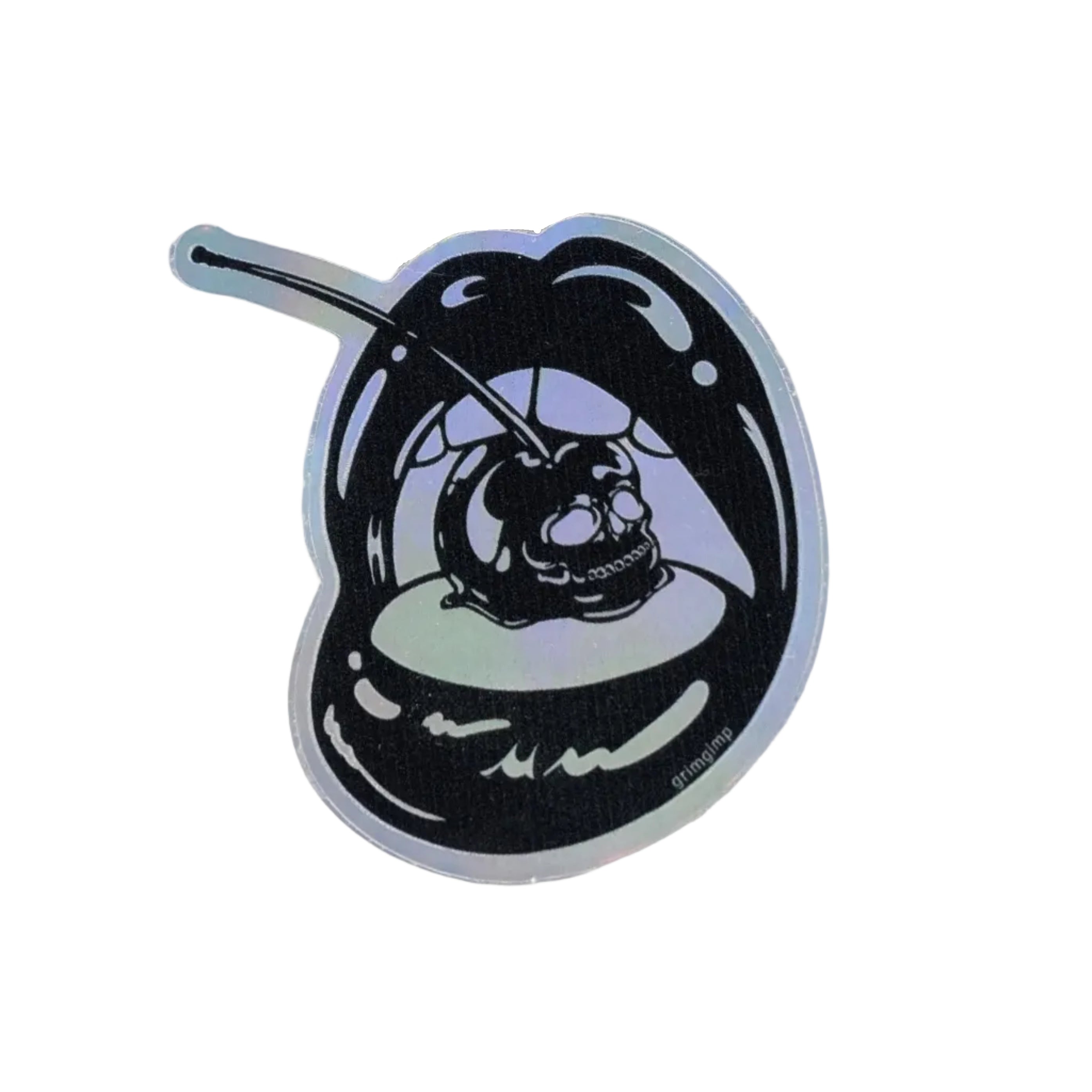 Auto collant Holographique - Black Cherry Lips - Holographic Sticker