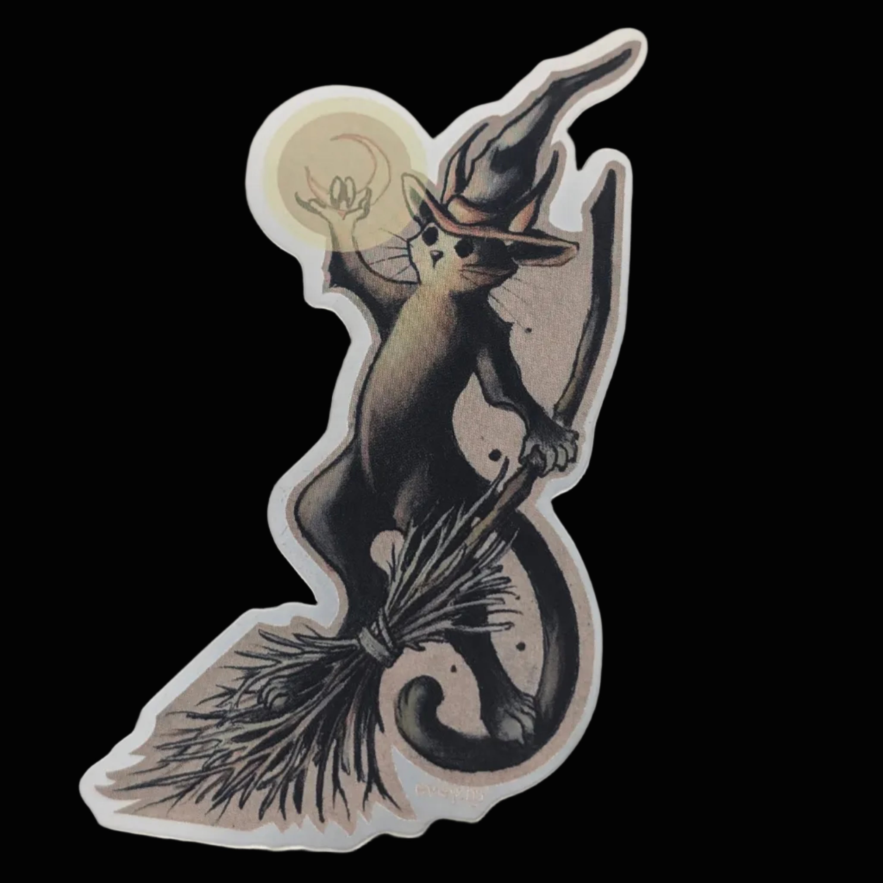 Auto collant - Whitch Kitty Broom - Sticker