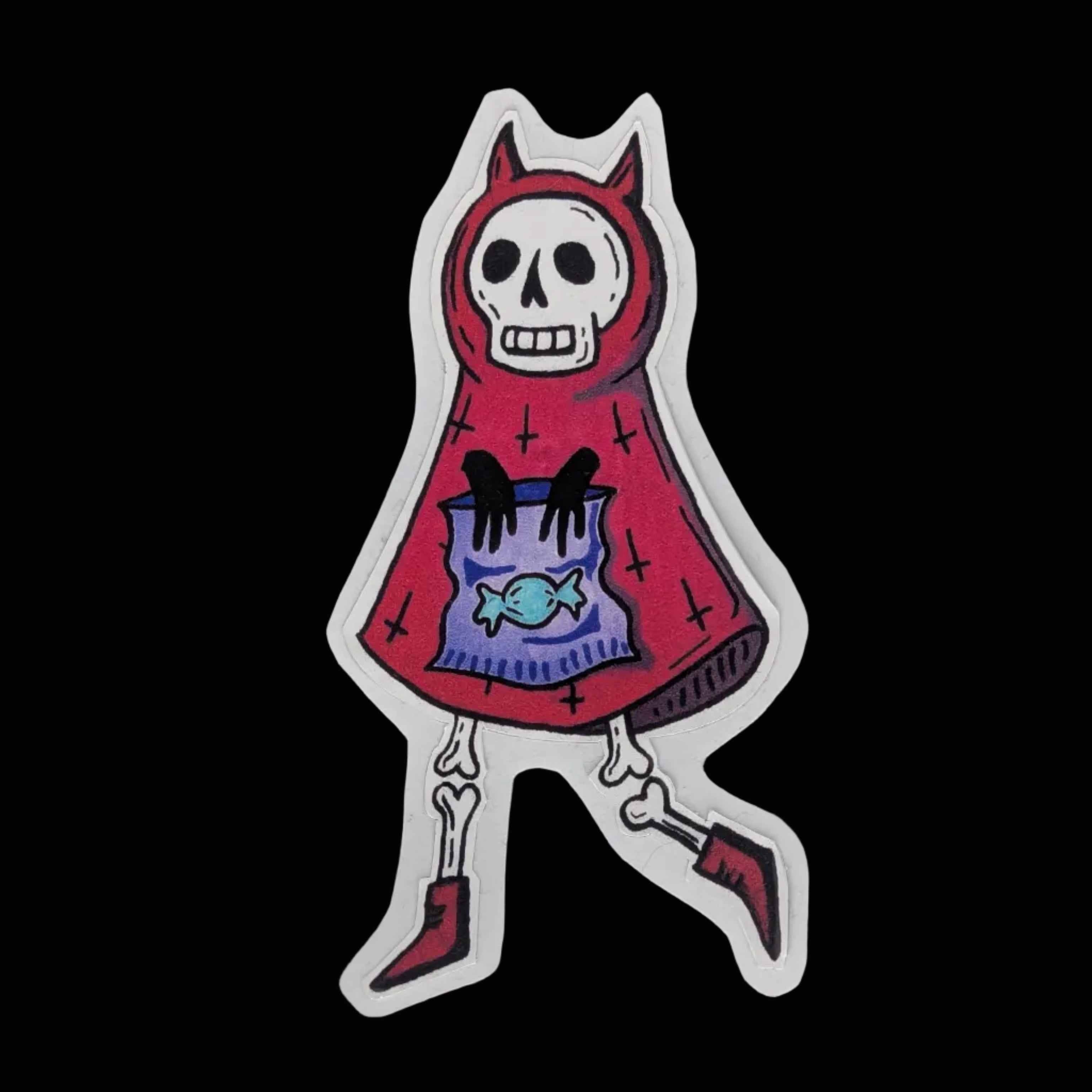 Auto Collant Diable avec Bonbons