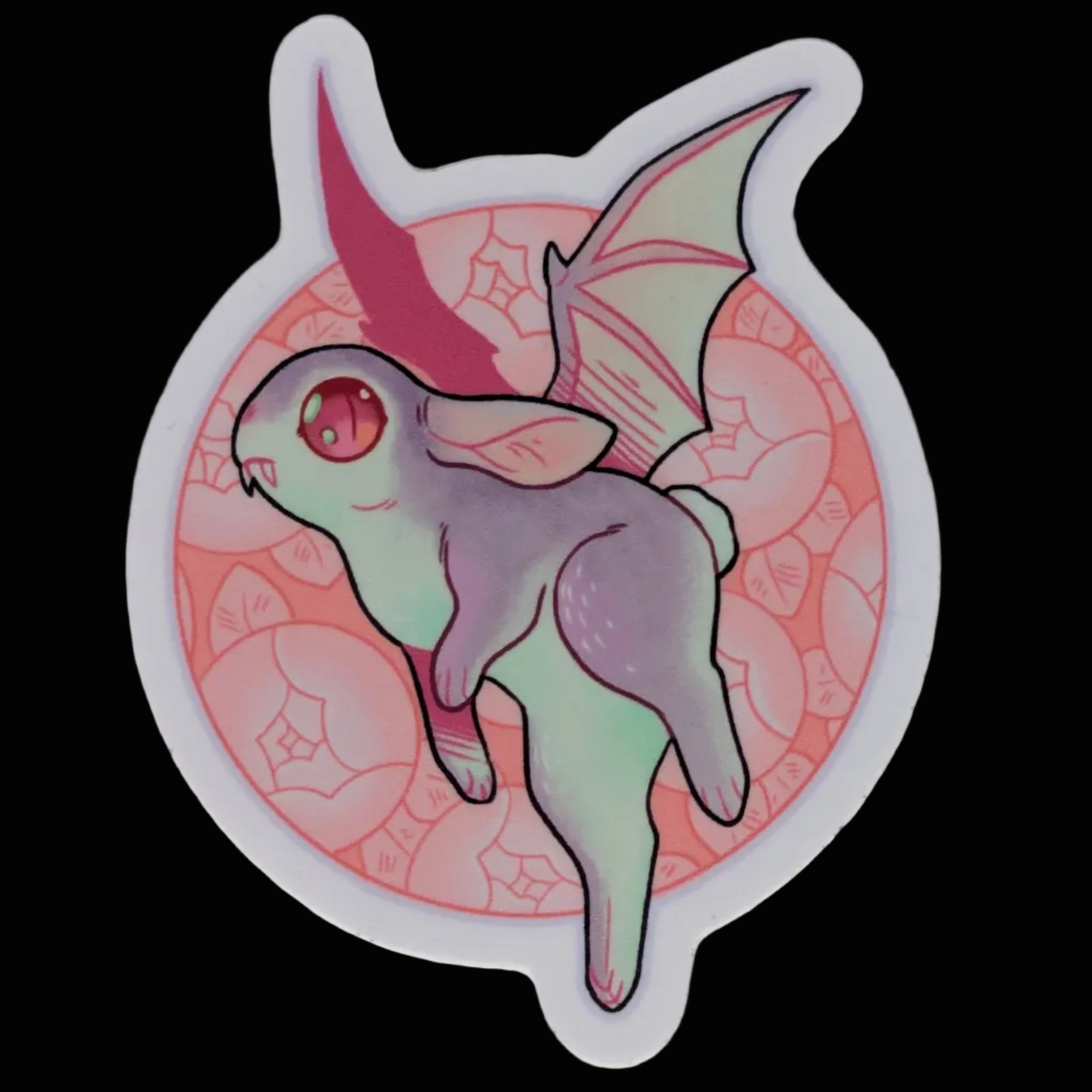 Auto collant - Bunny with Bat wings - Sticker
