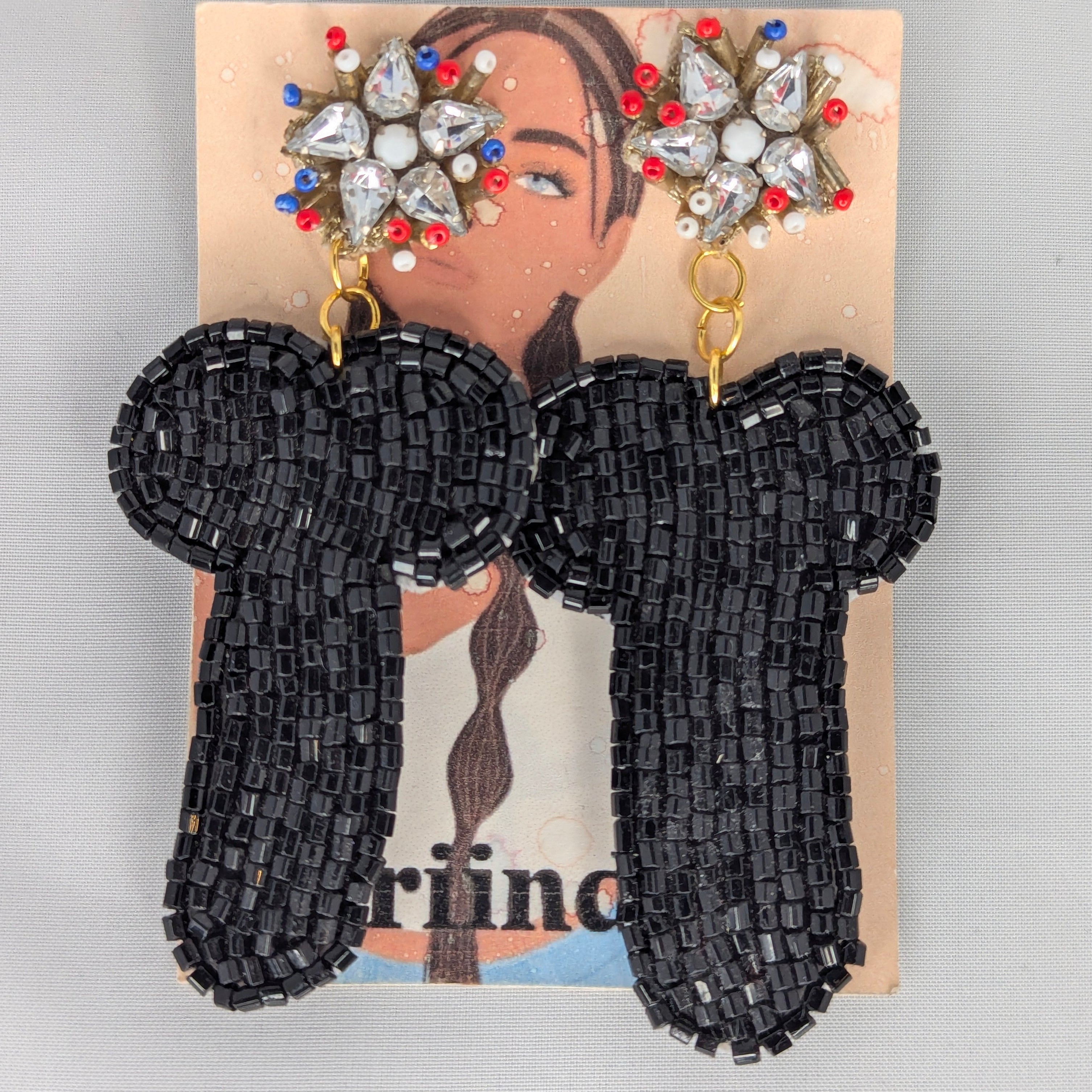 Boucles d'Oreilles a Perles Variées - 55