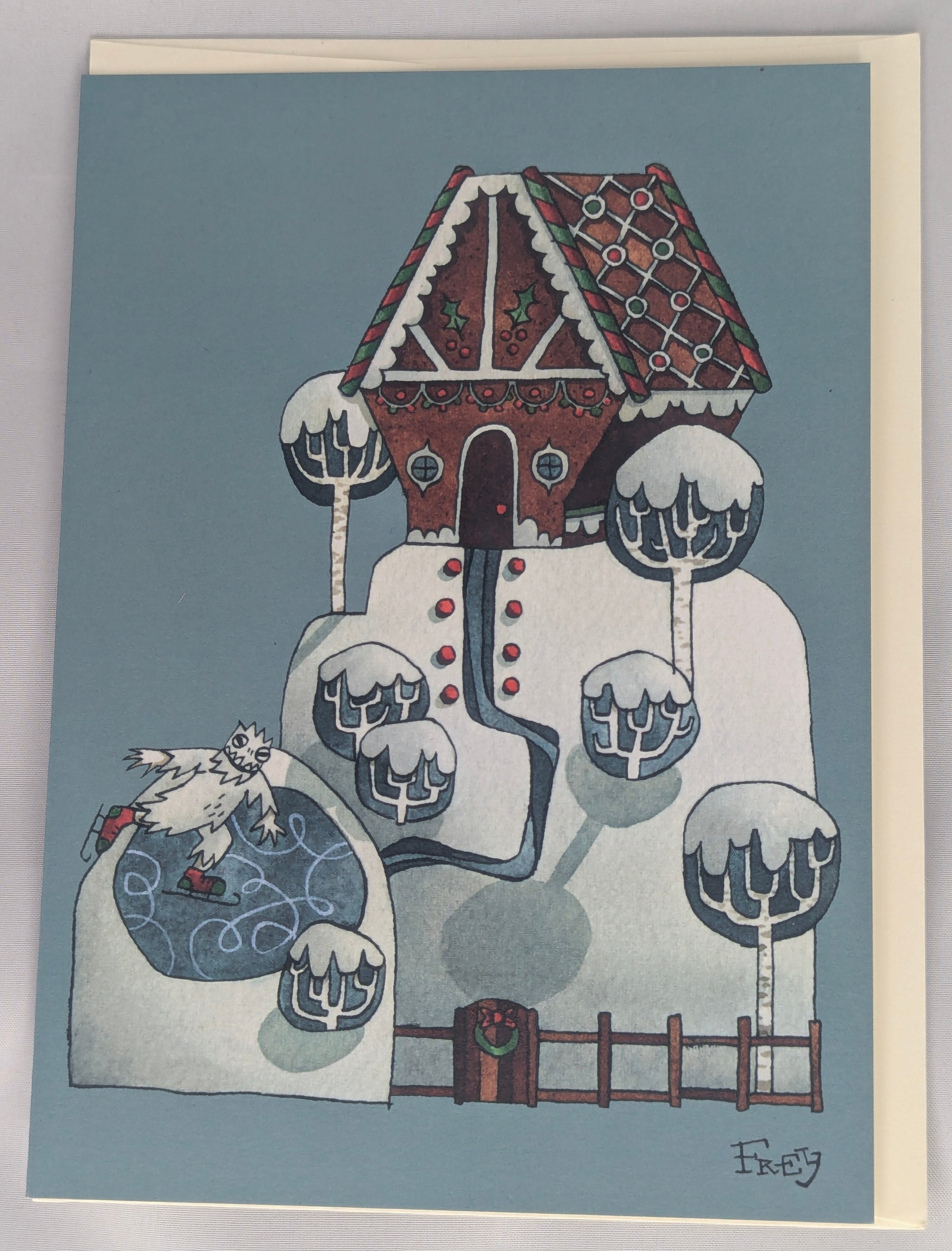 Yeti - carte de souhaits