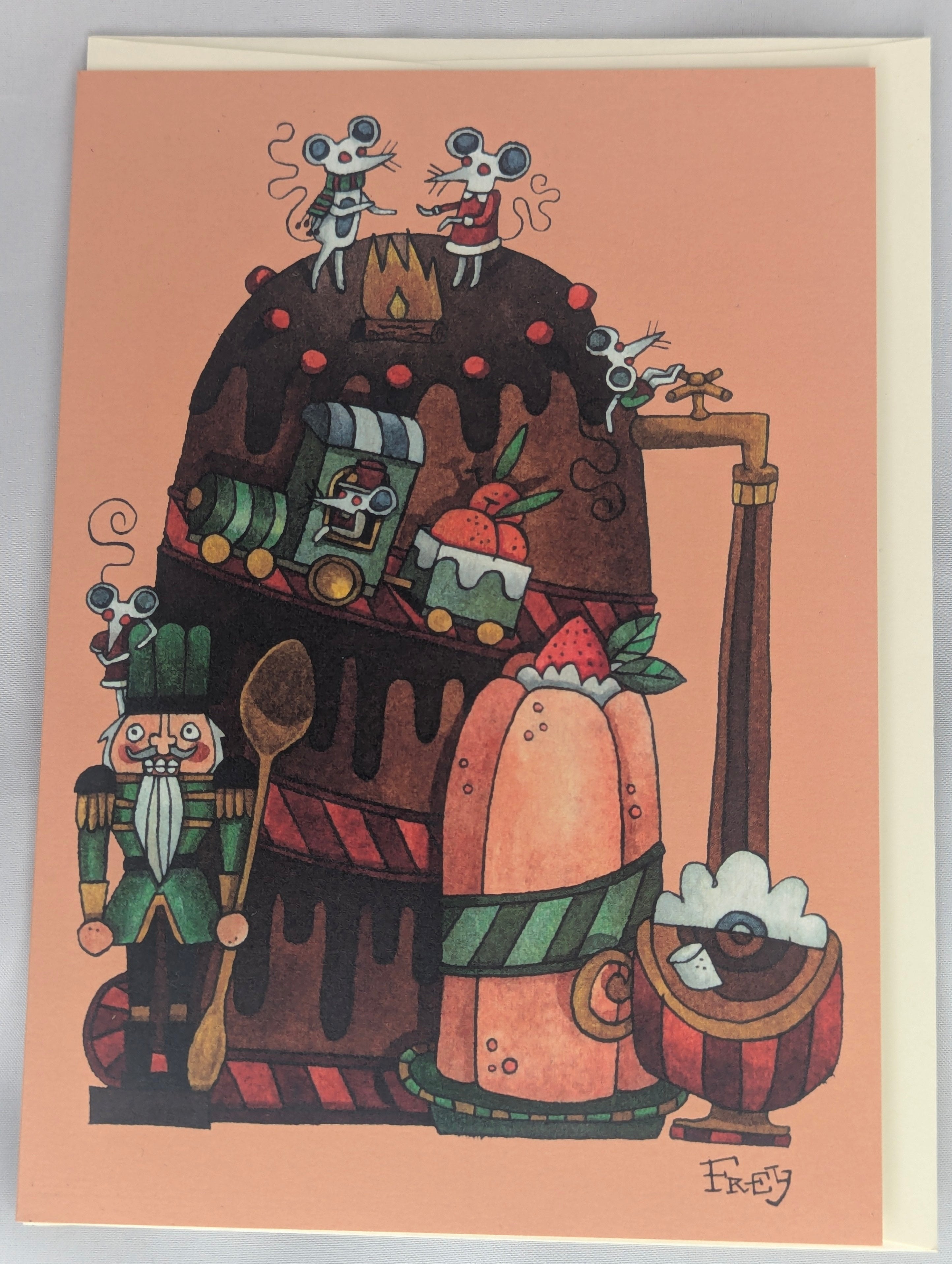 Souris - carte de souhaits