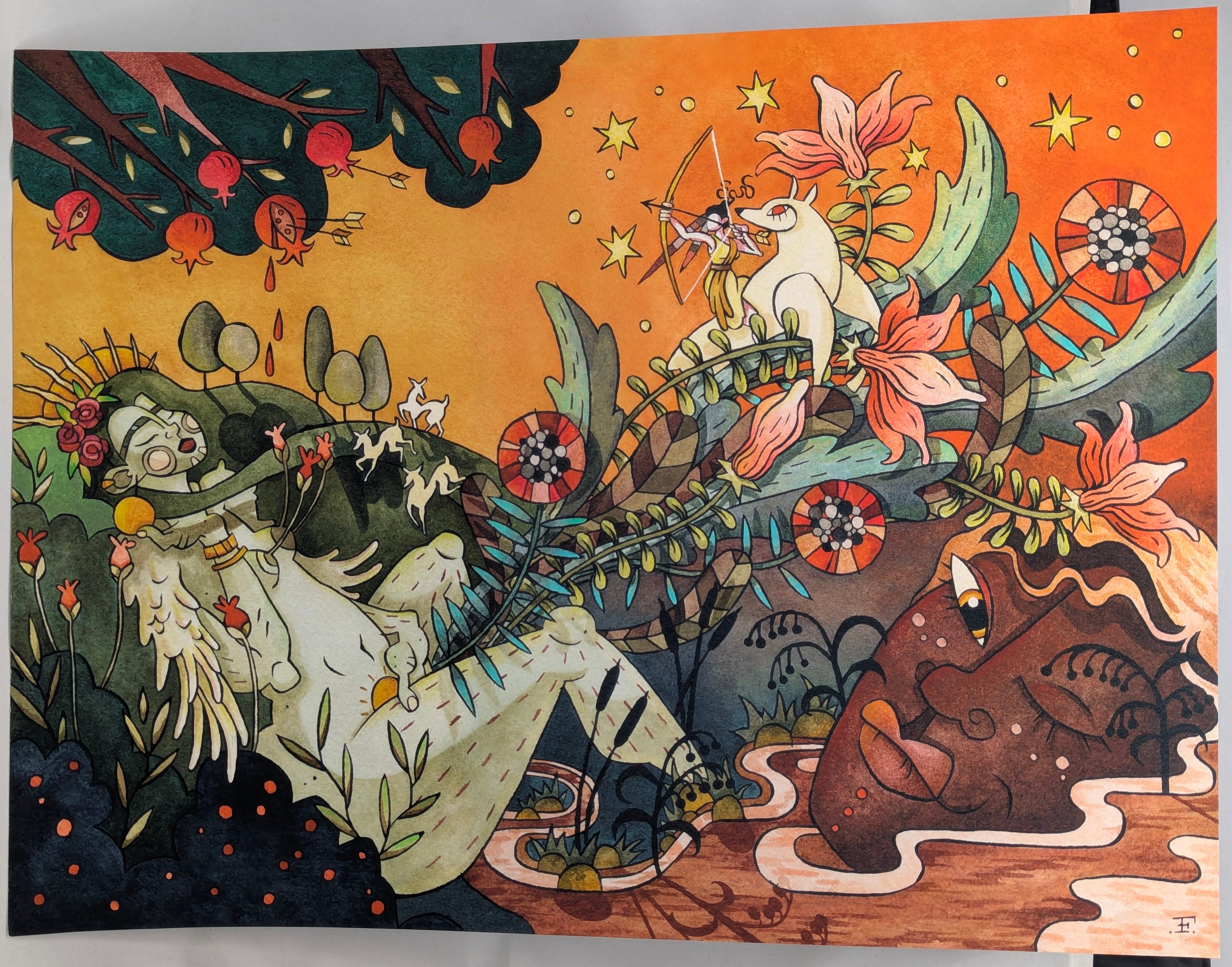 Imprime - Potnia Theron - 16x12 - Print