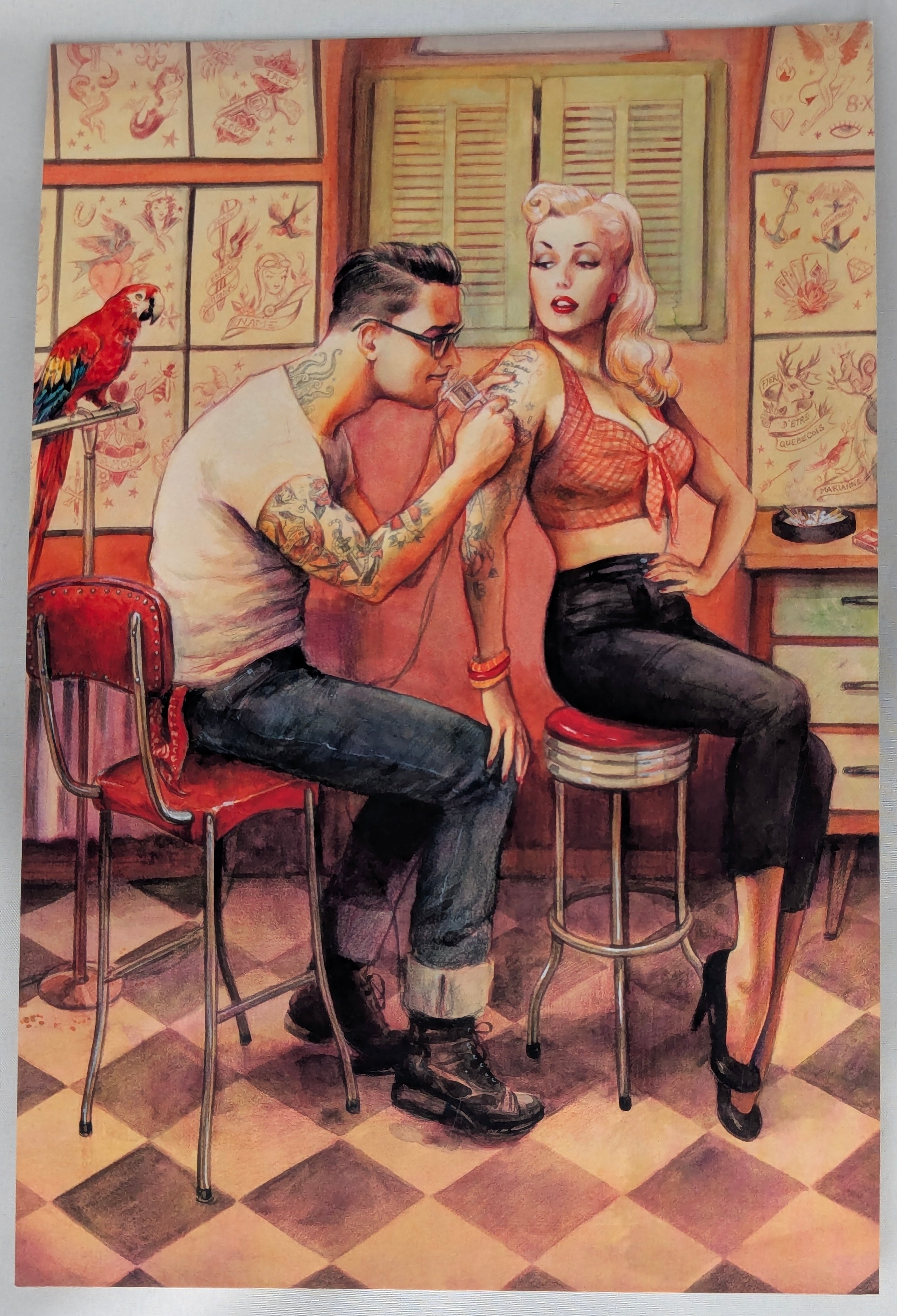 Carte postale Tattoo shop Post Card