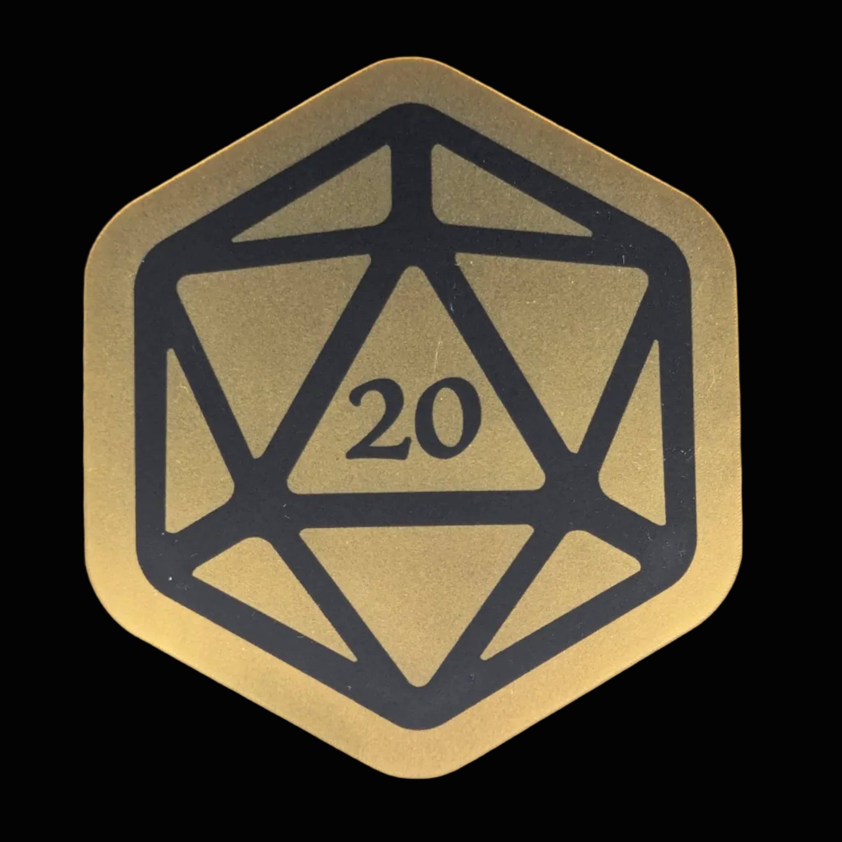 Auto collant - D20 gold metallic - Sticker