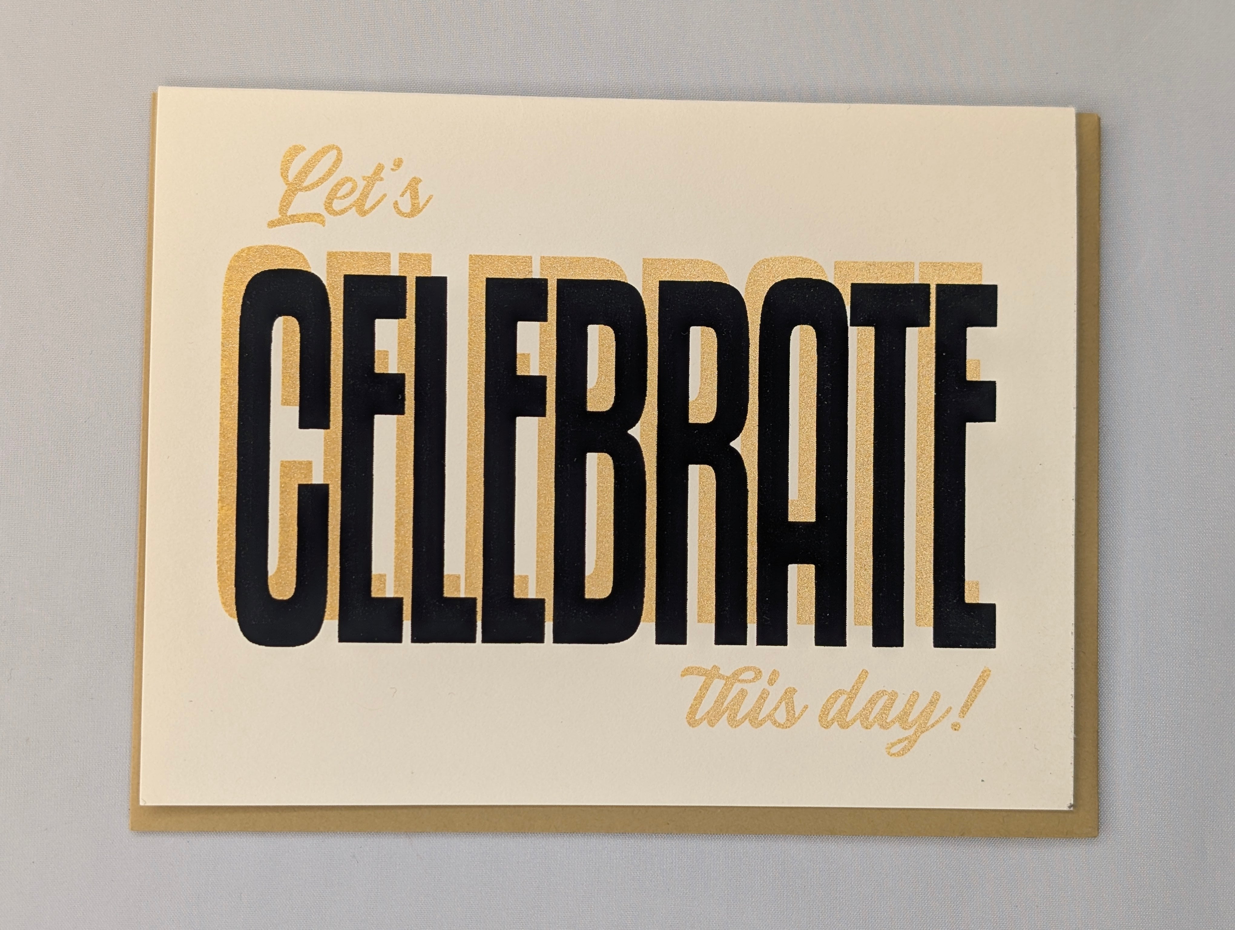 Carte - Let's celebrate - greeting card