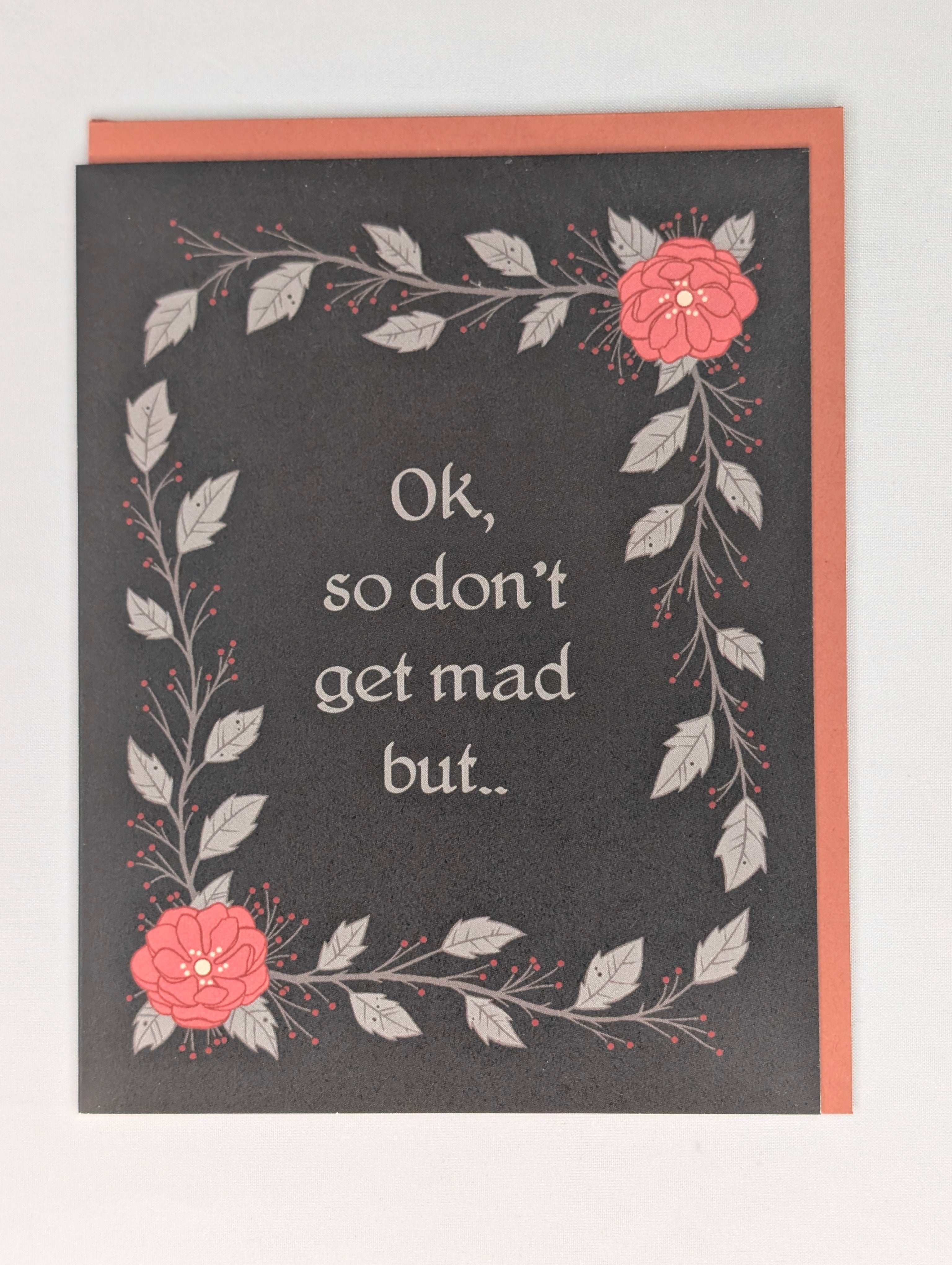 Carte - Ok so don't get mad - Card