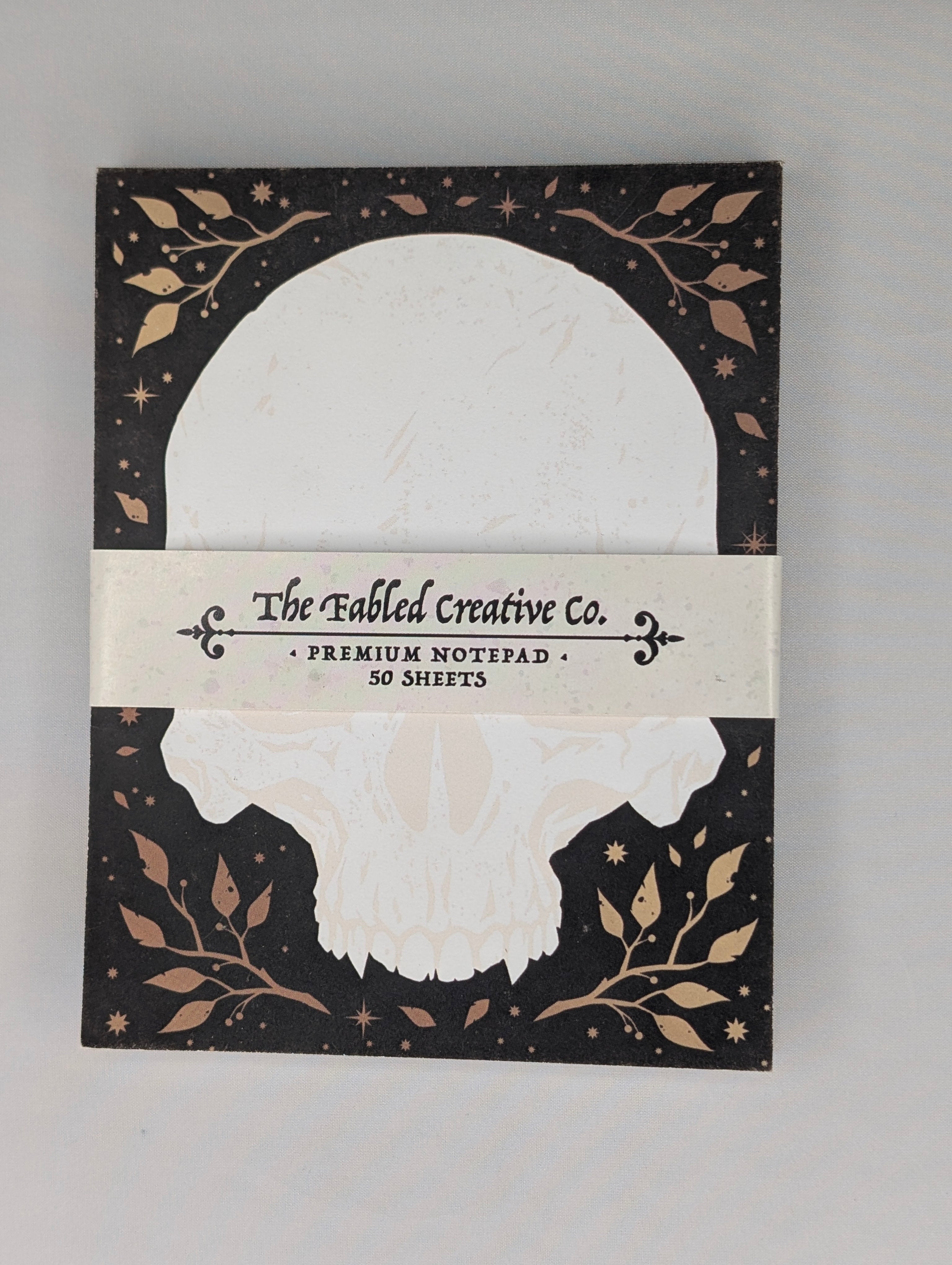 Carnet - Tete de mort / Skull - notepad