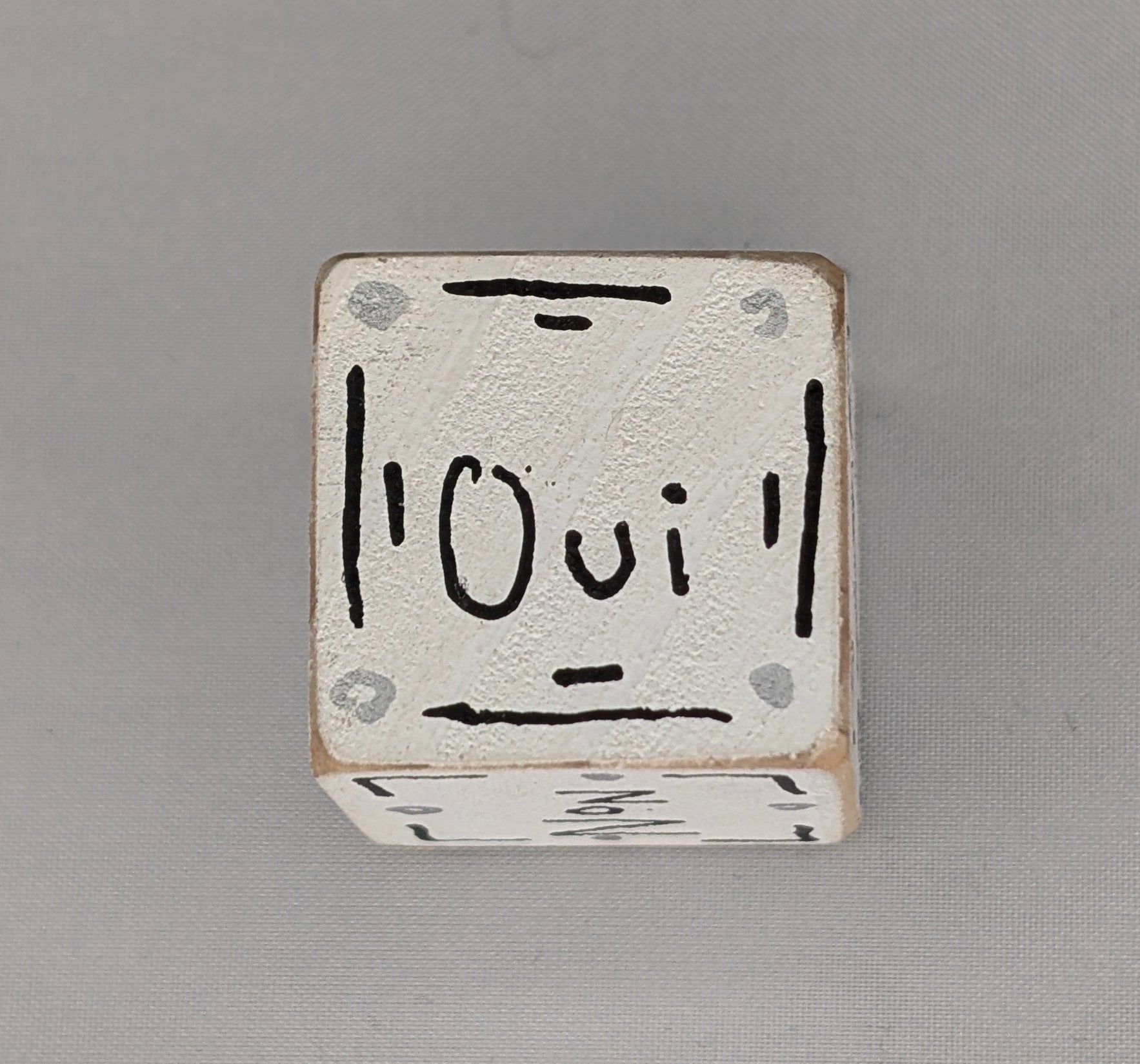 Dice - Yes No Maybe - White