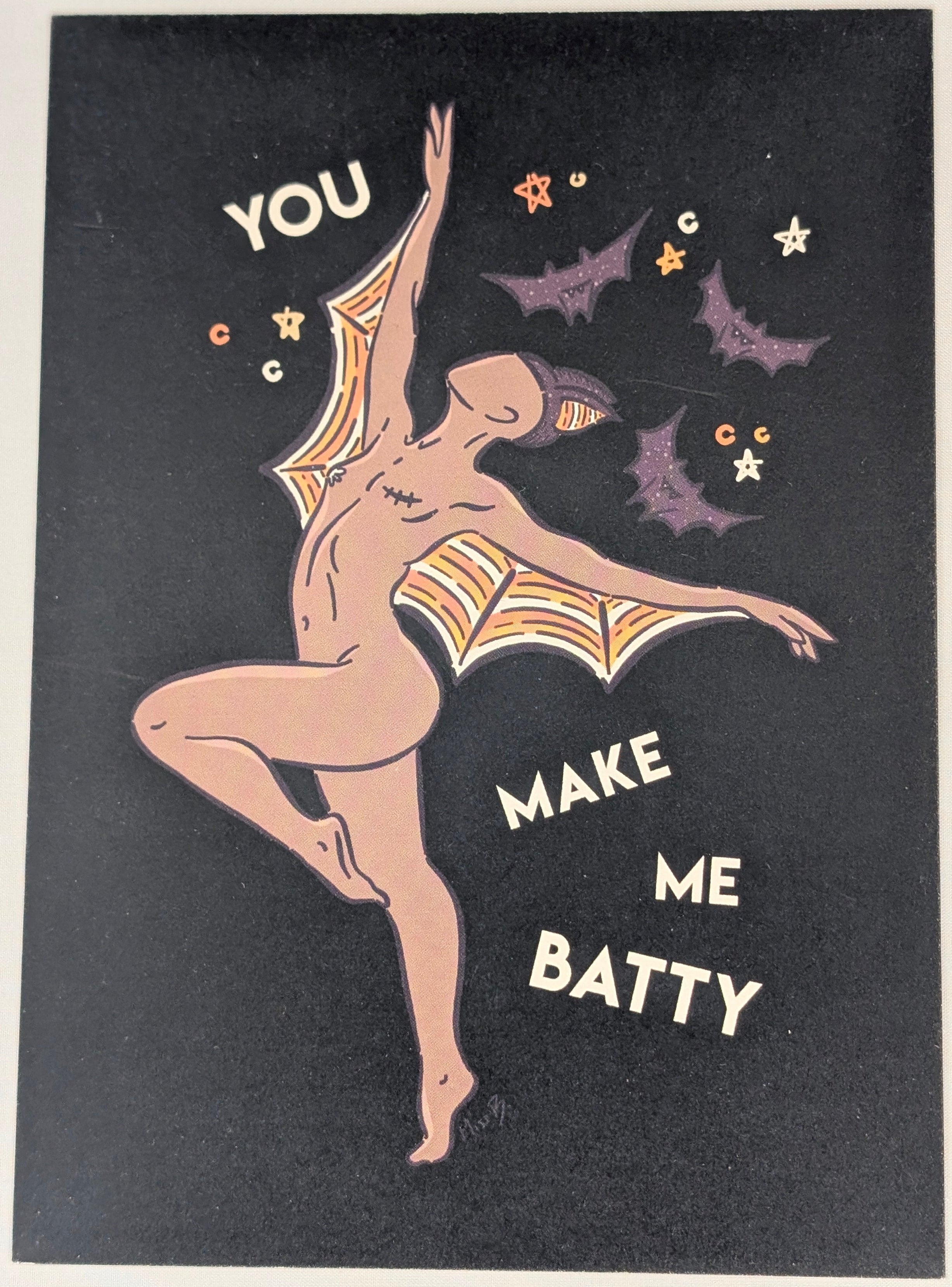 Carte postale - You make me batty - Post card