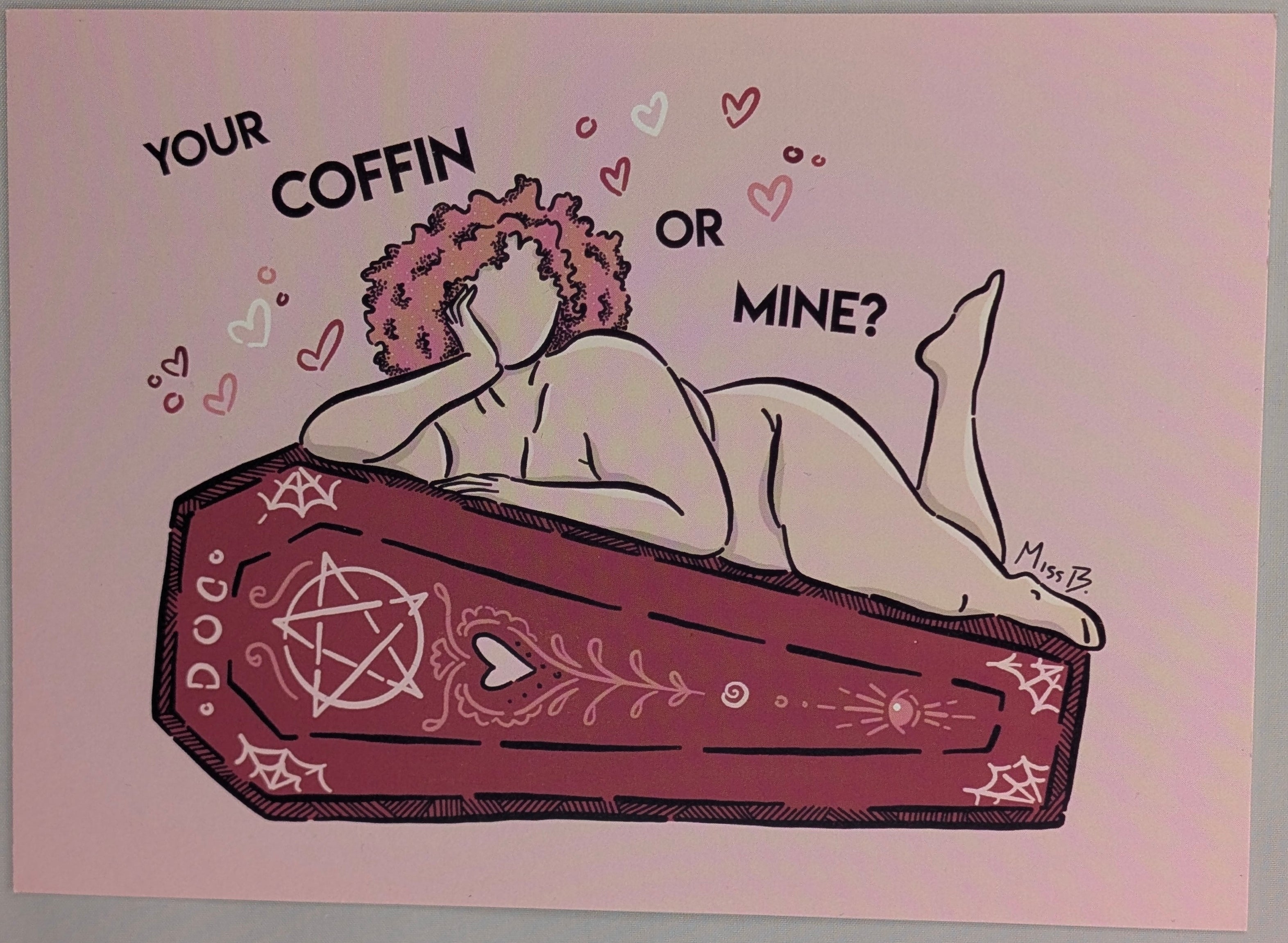 Carte postale - Your coffin or mine - Post Card