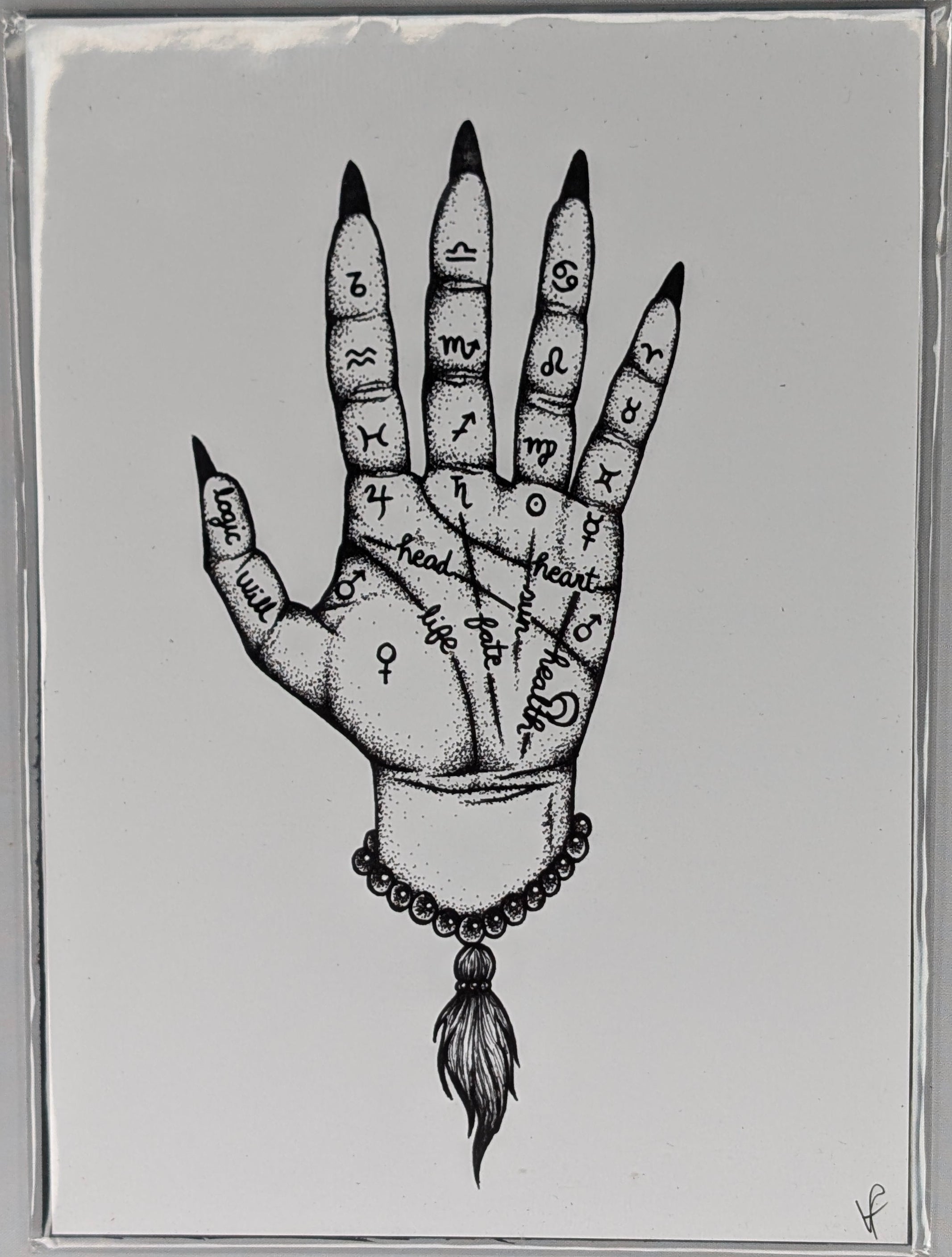 Imprime - Chiromancie large / Large Palmestry - Print