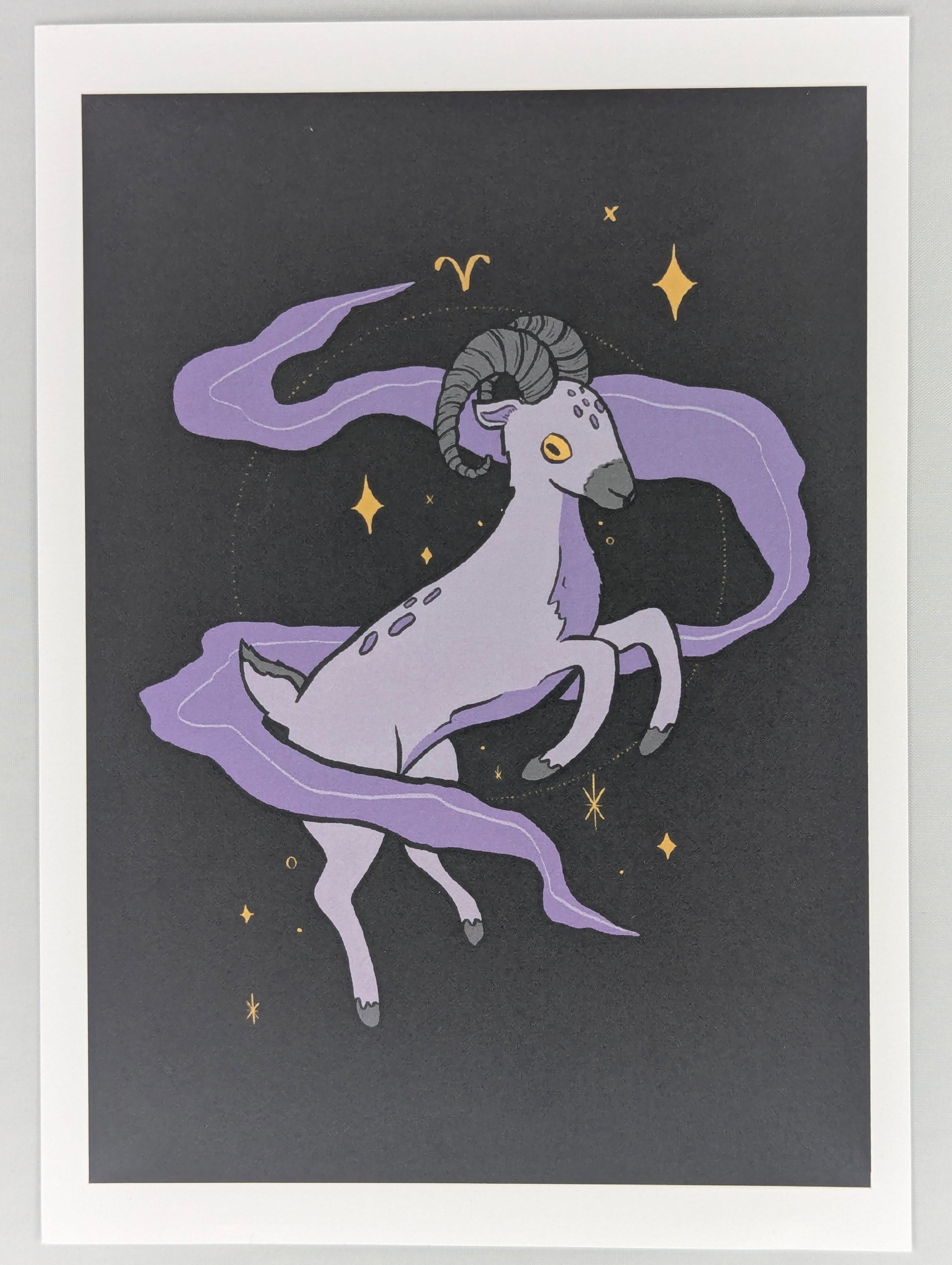 Imprime - WhIsWit - aries zodiac - 5x7 - Print