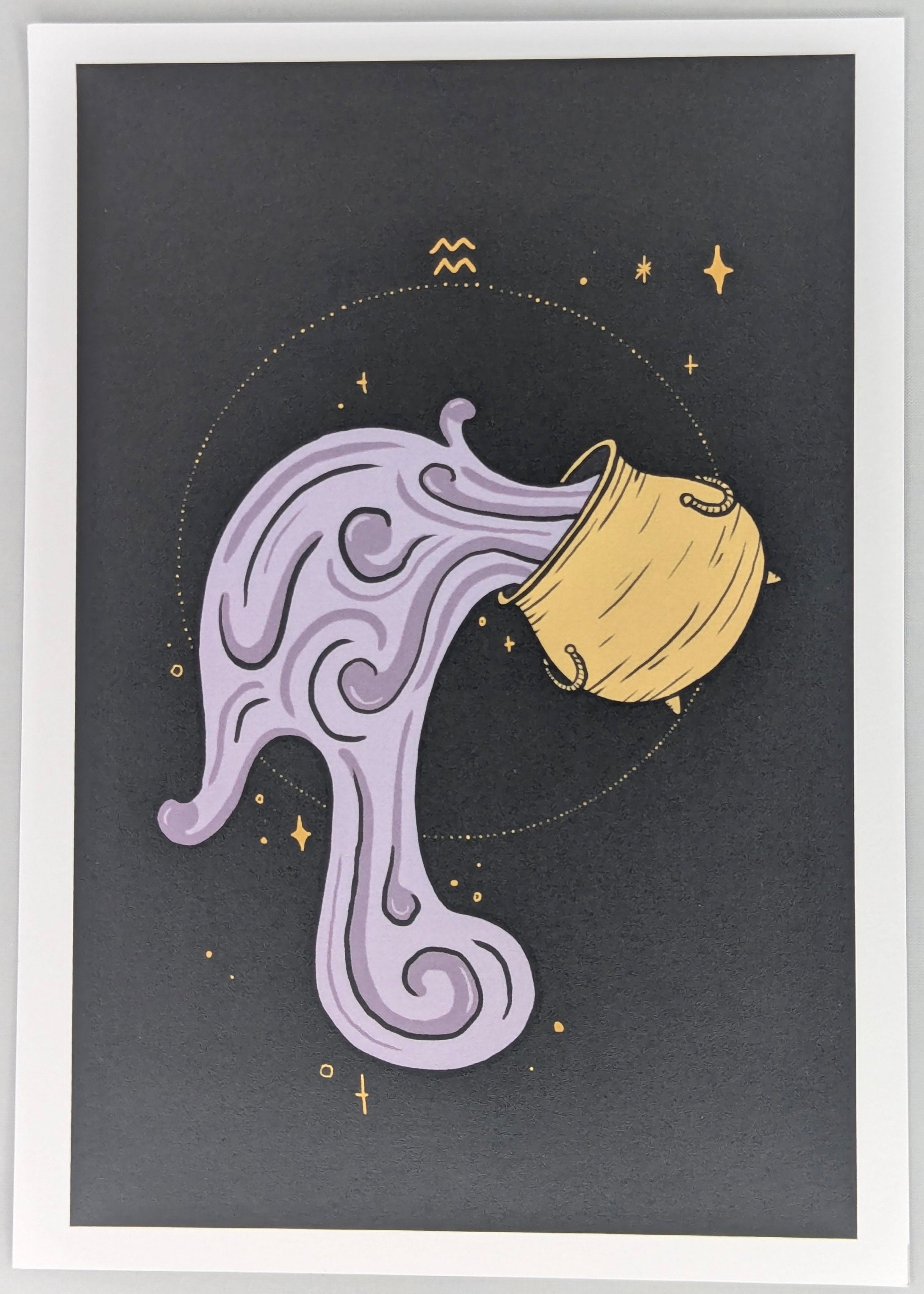 Imprime - WhIsWit - aquarius zodiac - 5x7 - Print