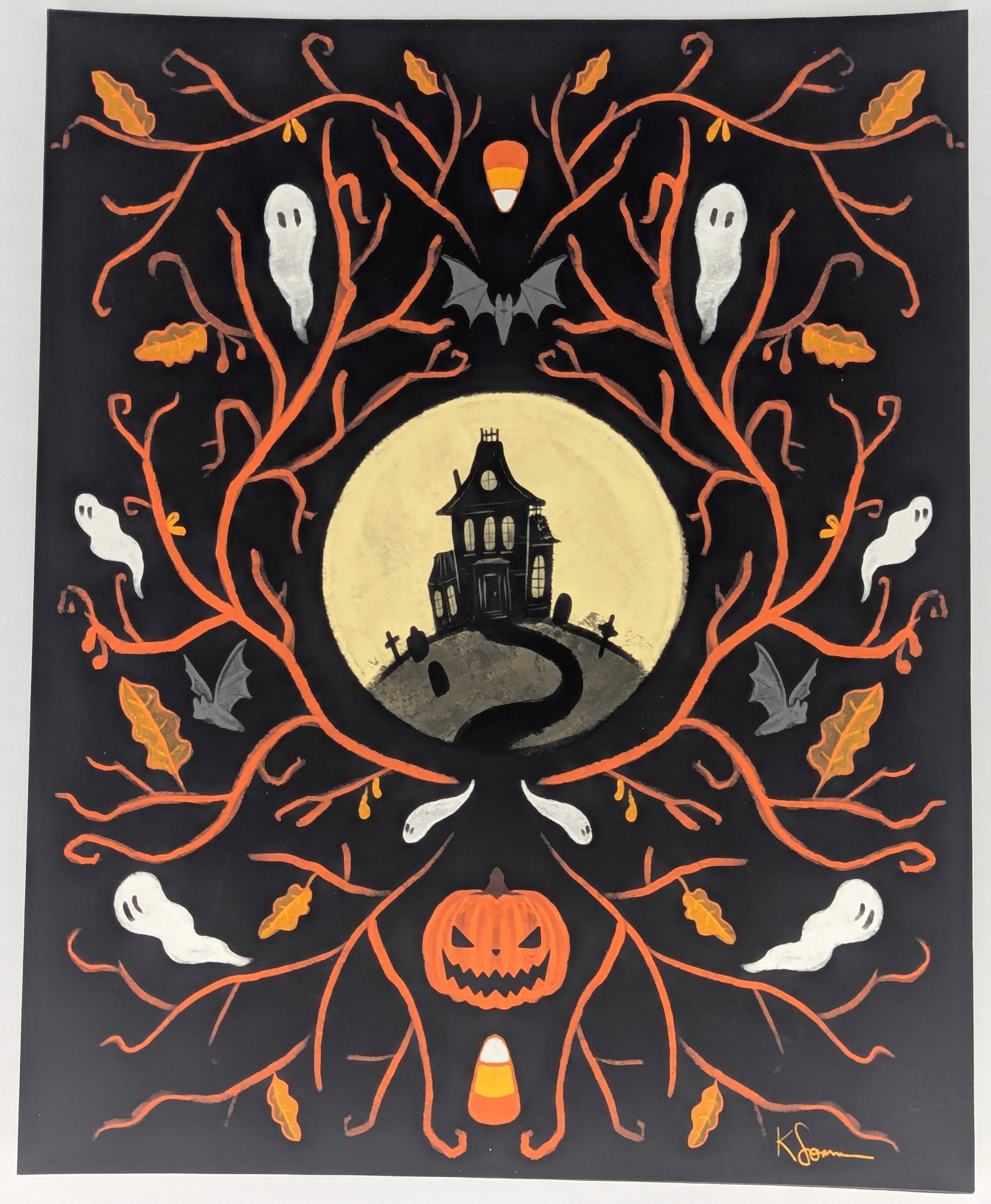 Imprime - WhIsWit - spooky autumn - 8x10 - Print