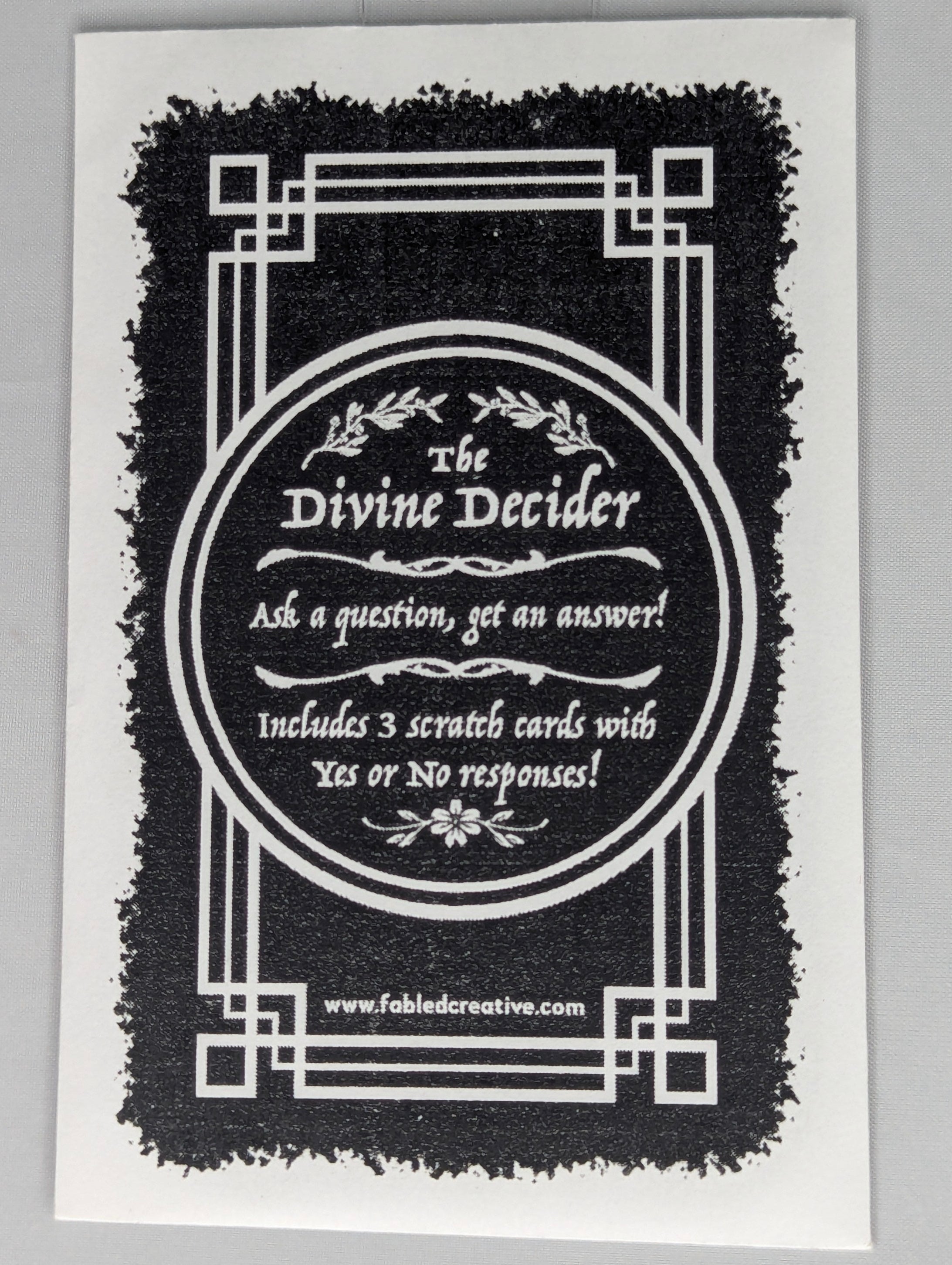 Decideur divin - 3 scratch - Divine decider