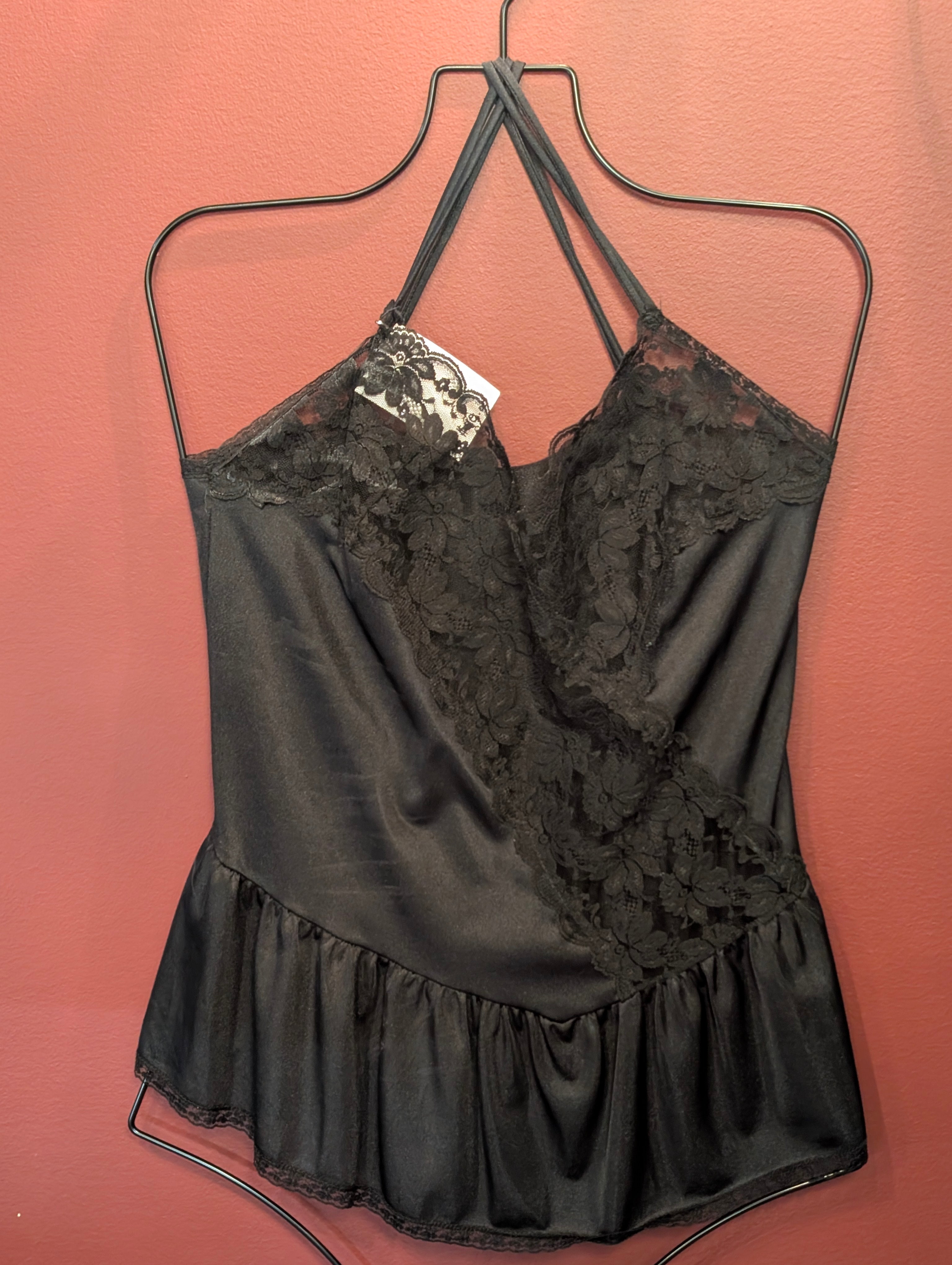 Camisole noire - Black lacy top