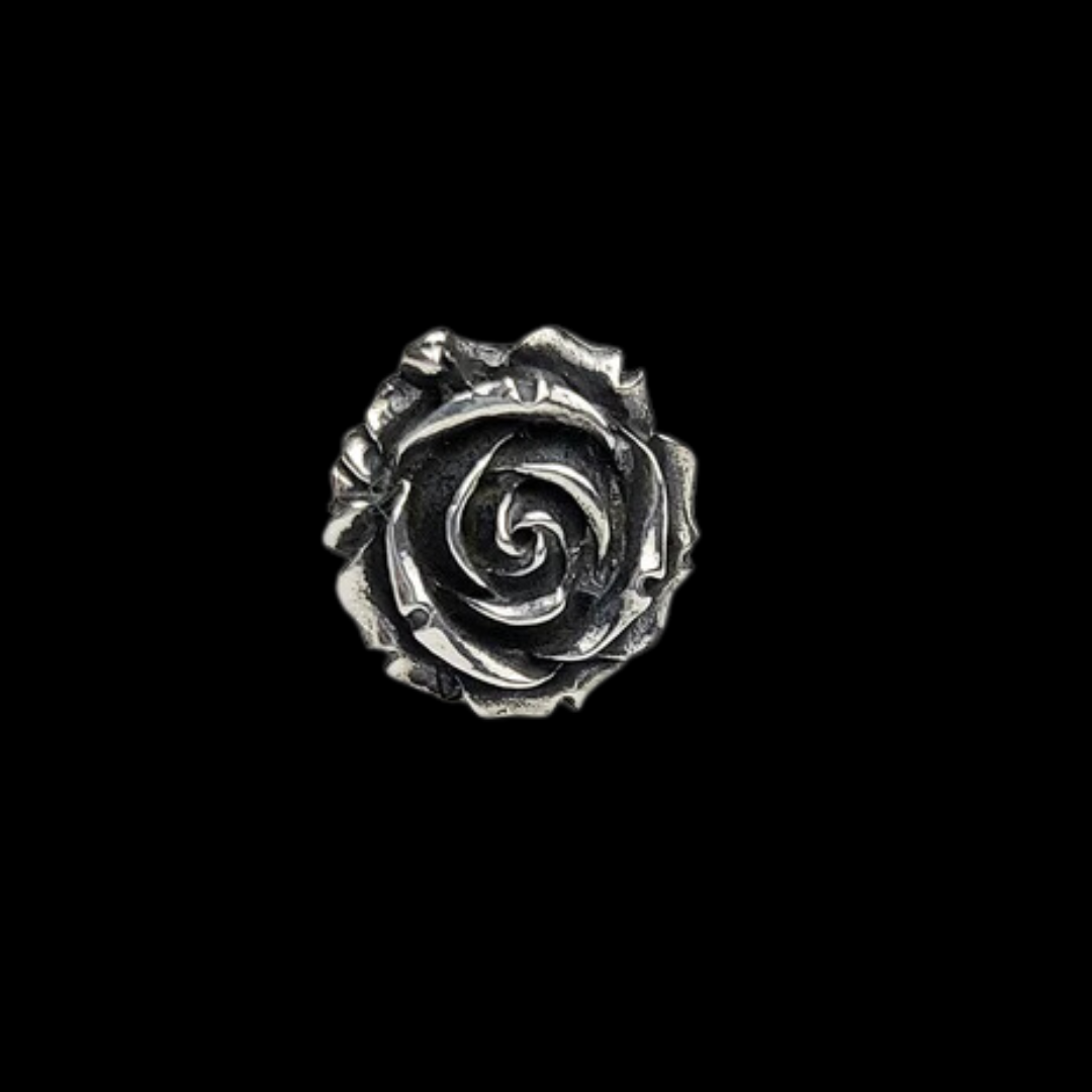 Silver Rose Lapel Pin - Inchoo Bijoux