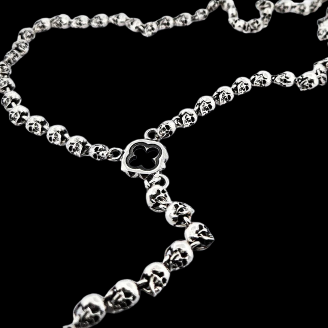 Heavy Skull Rosary Necklace - Pendant Selection