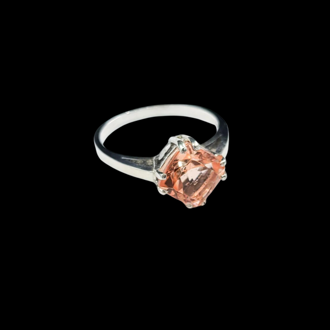 Pink Strawberry Quartz Ring