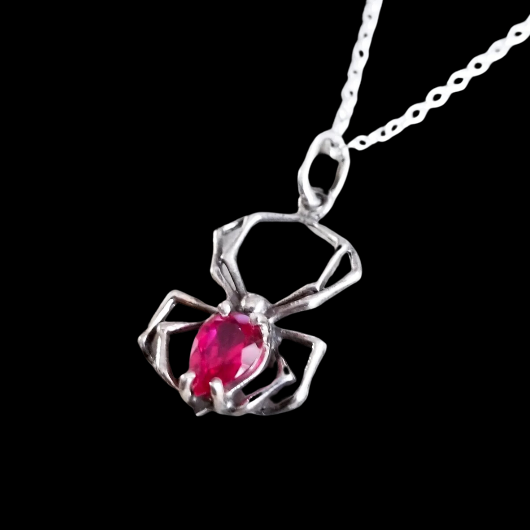 Radiant Red Spider Pendant - Inchoo Bijoux