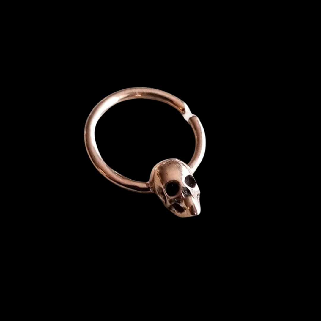 Rose Gold Skull Septum 14K - Inchoo Bijoux