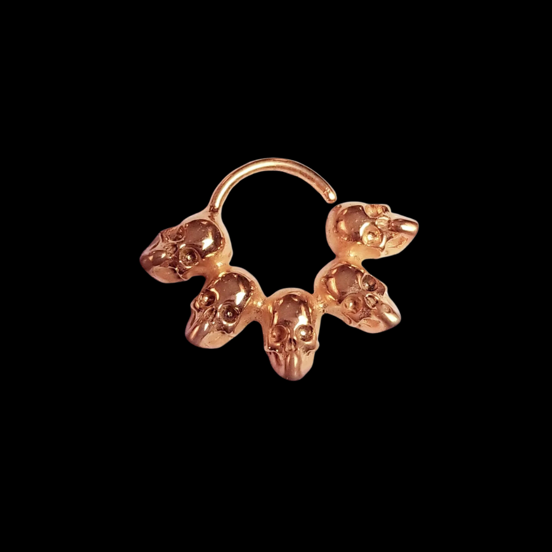 Statement Skull Septum - Gold Options