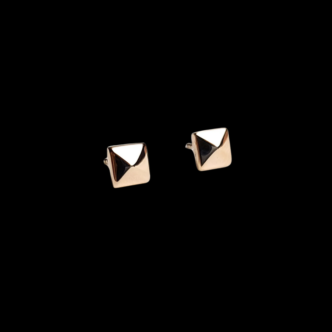 Square Pyramid Studs- Gold Options