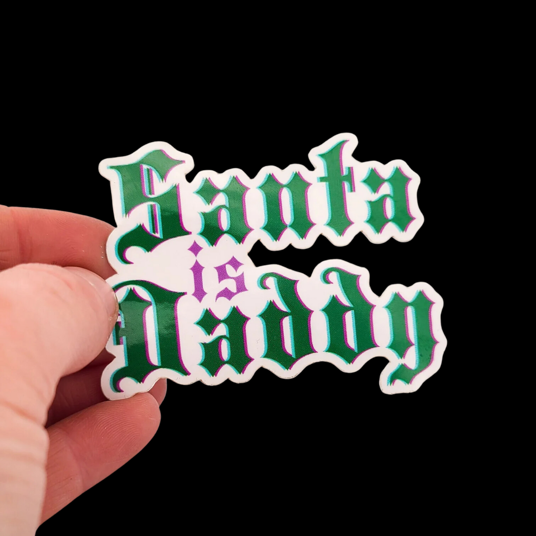 Santa is Daddy Holiday Sticker