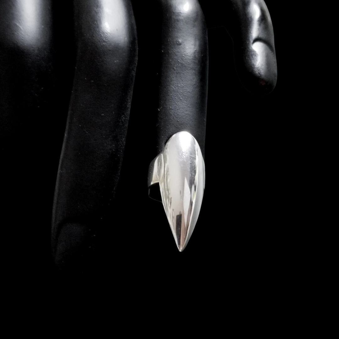 Silver Claw Stiletto Nail - Inchoo Bijoux